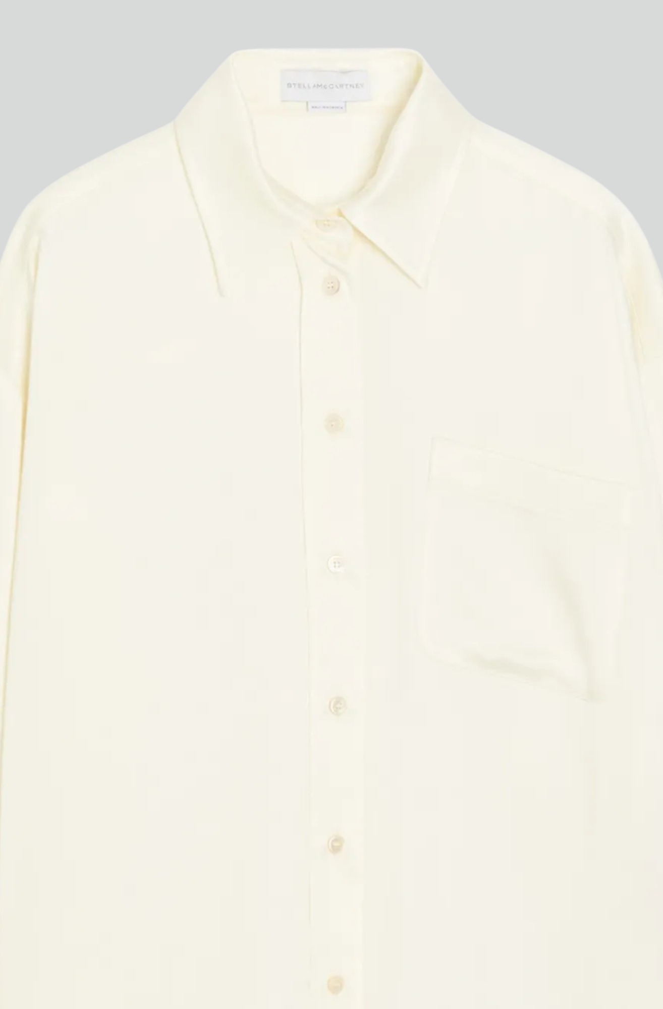 EMB CUFF SATIN TOP