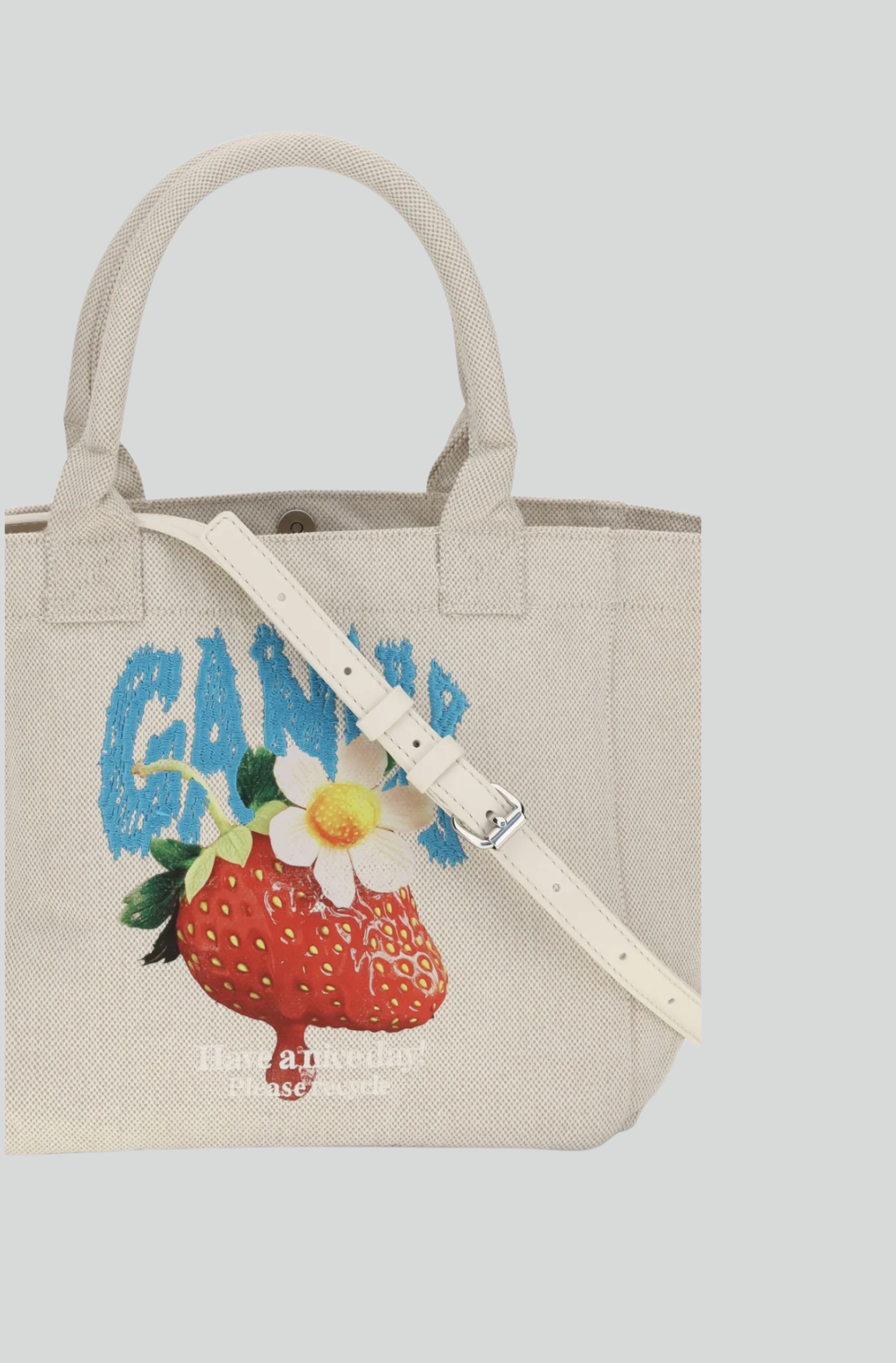 SMALL EASY SHOPPER STRAWBERRY PRINT