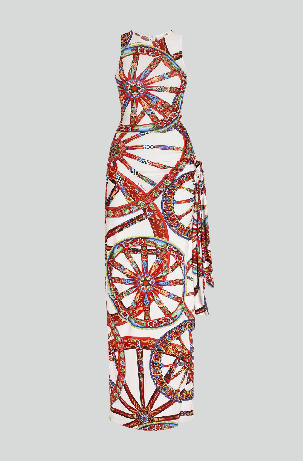 CARRETTO-PRINT VISCOSE JERSEY DRESS