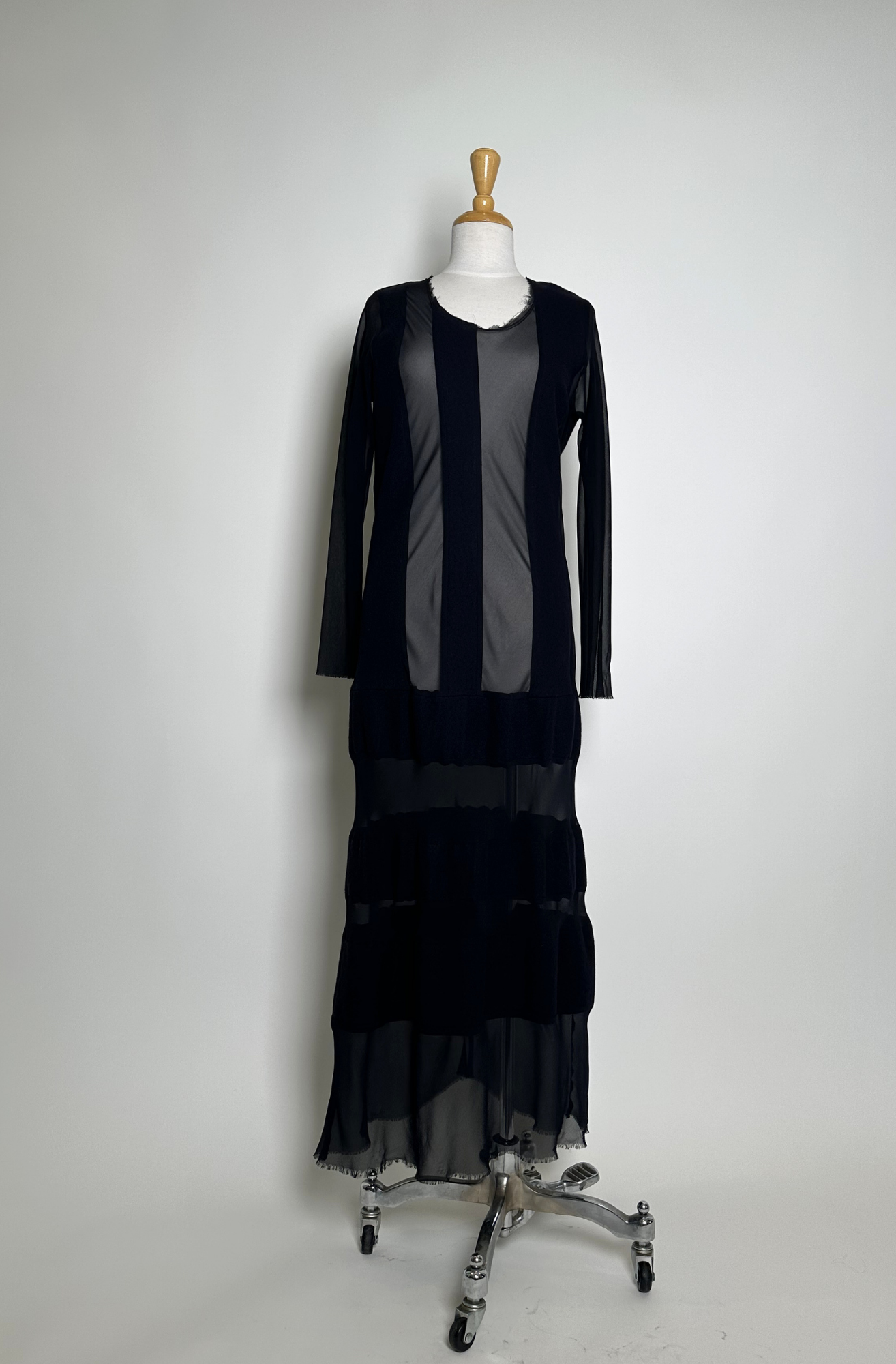 COMME DES GARCONS SHEER DETAIL DRESS