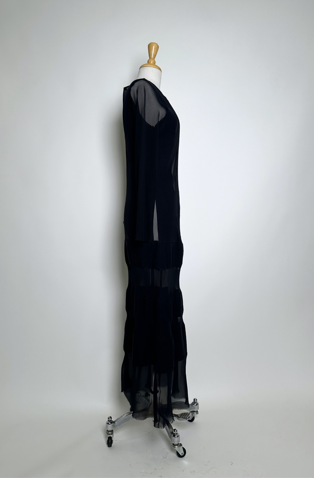 COMME DES GARCONS SHEER DETAIL DRESS