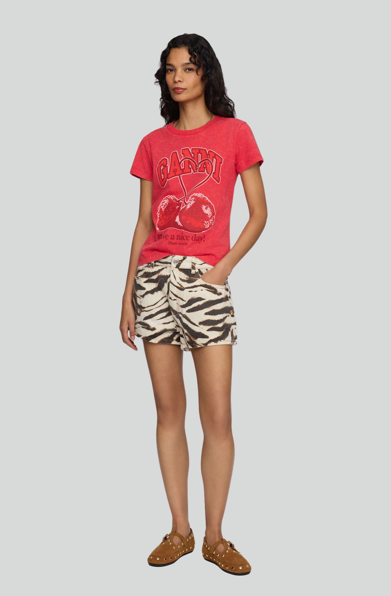 BABY FIT CHERRY HIGH RISK RED