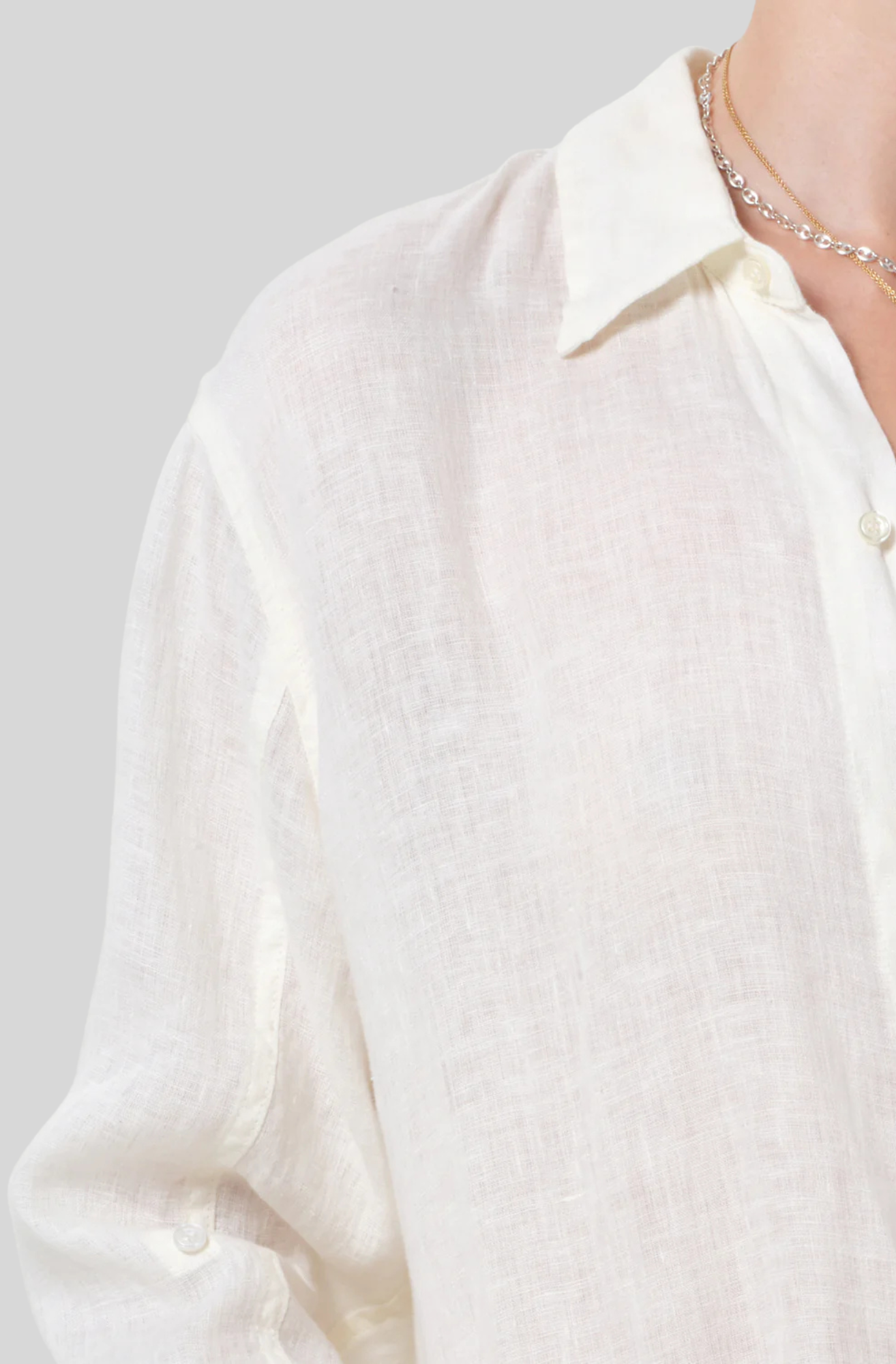 KAYLA SHRUNKEN LINEN SHIRT