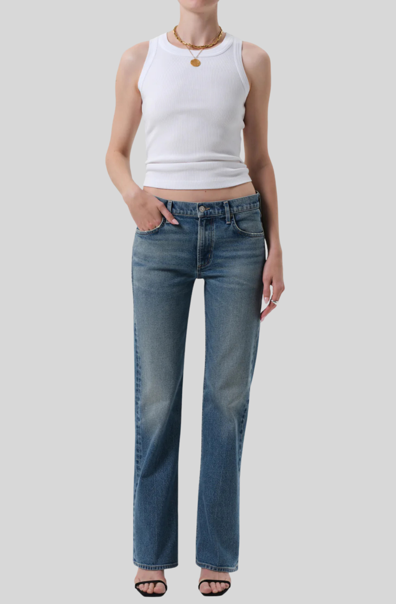 ISABEL RIB TANK - WHITE