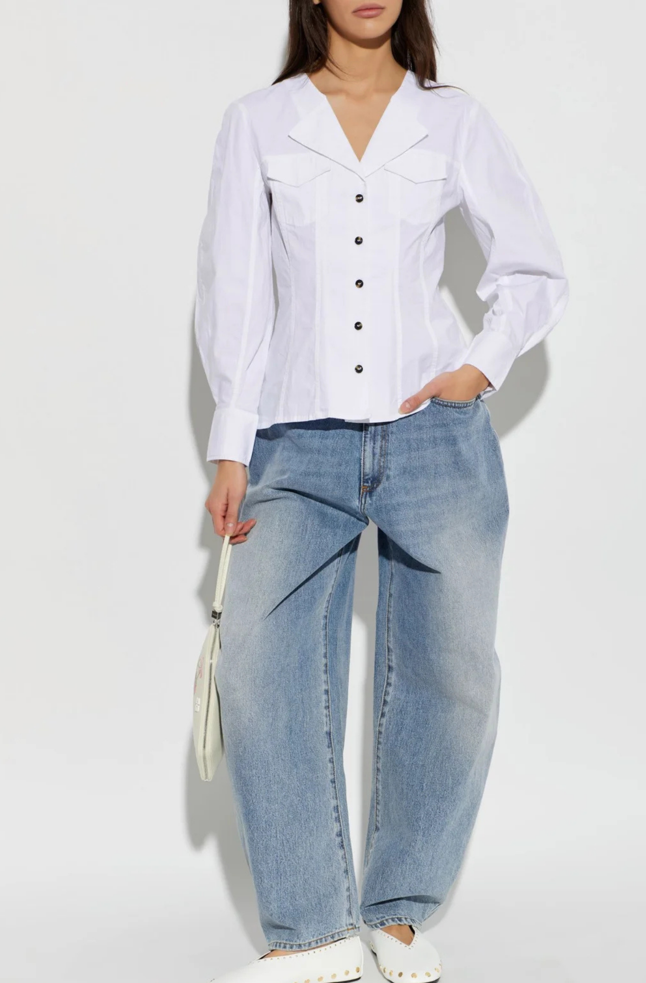 STRETCH COTTON LONG SLEEVE SHIRT