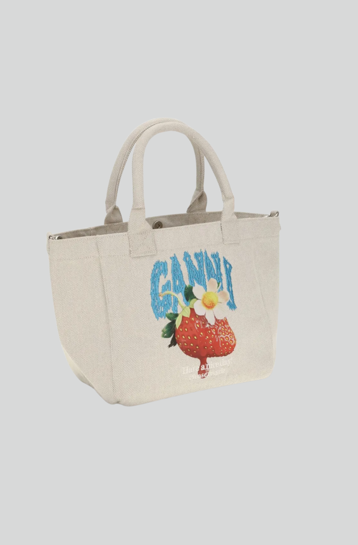 SMALL EASY SHOPPER STRAWBERRY PRINT