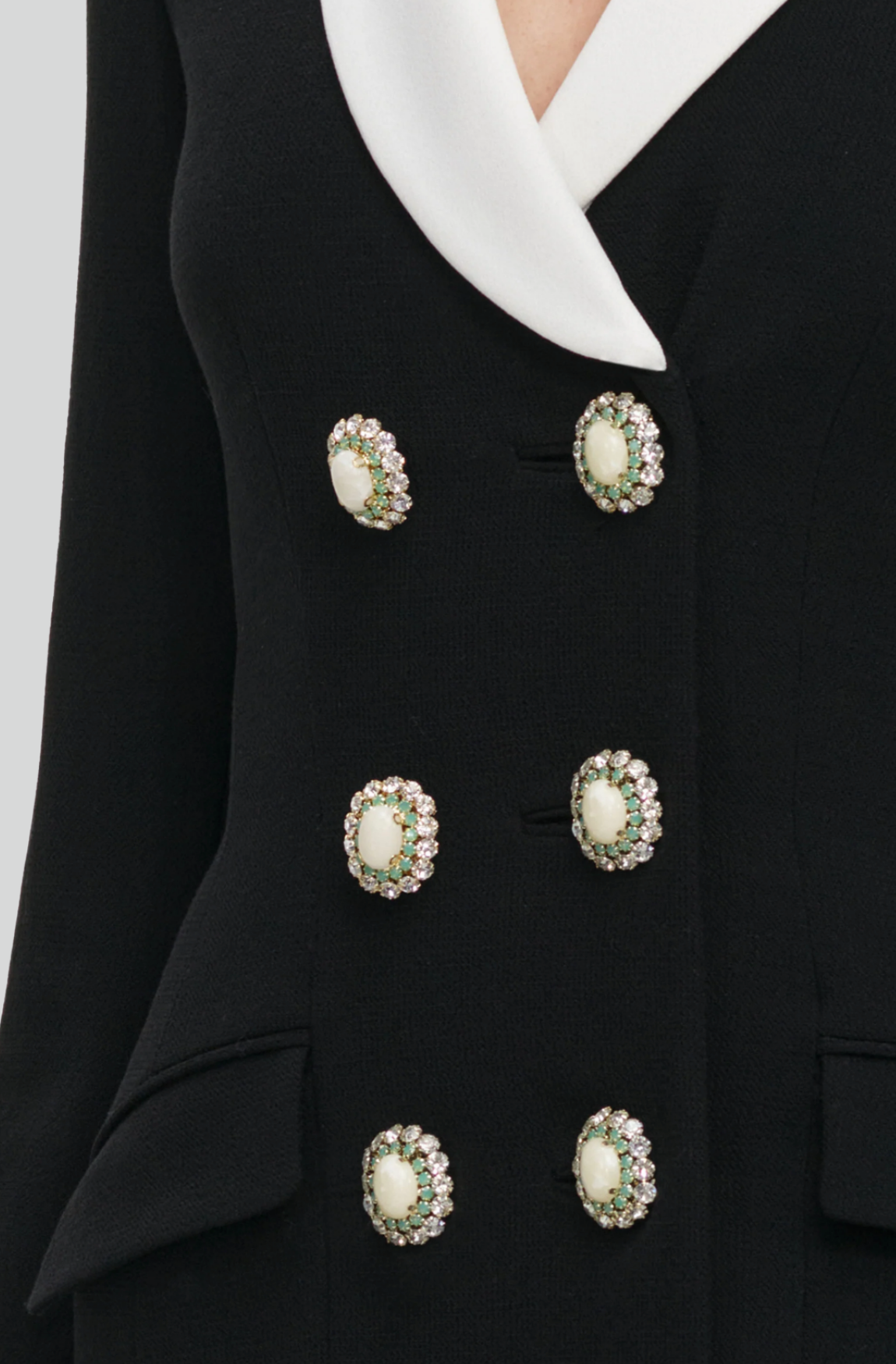 BLACK TAILORED BLAZER MINI DRESS