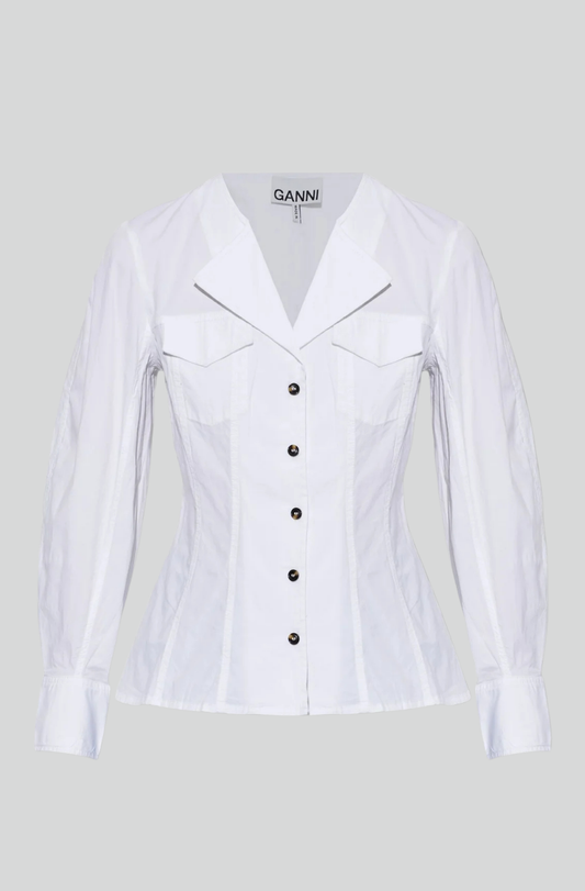 STRETCH COTTON LONG SLEEVE SHIRT