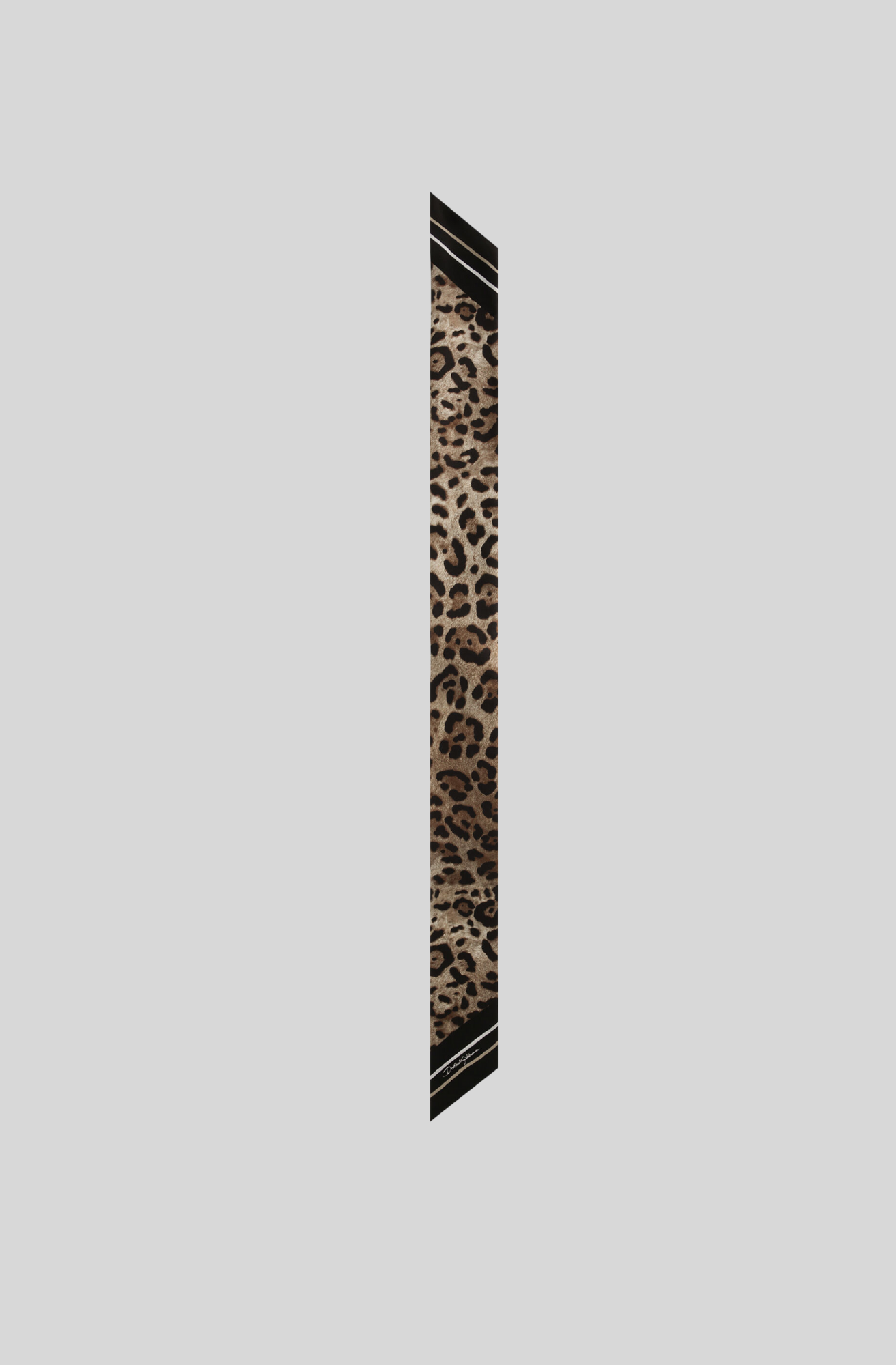 LEOPARD-PRINT TWILL HEADSCARF