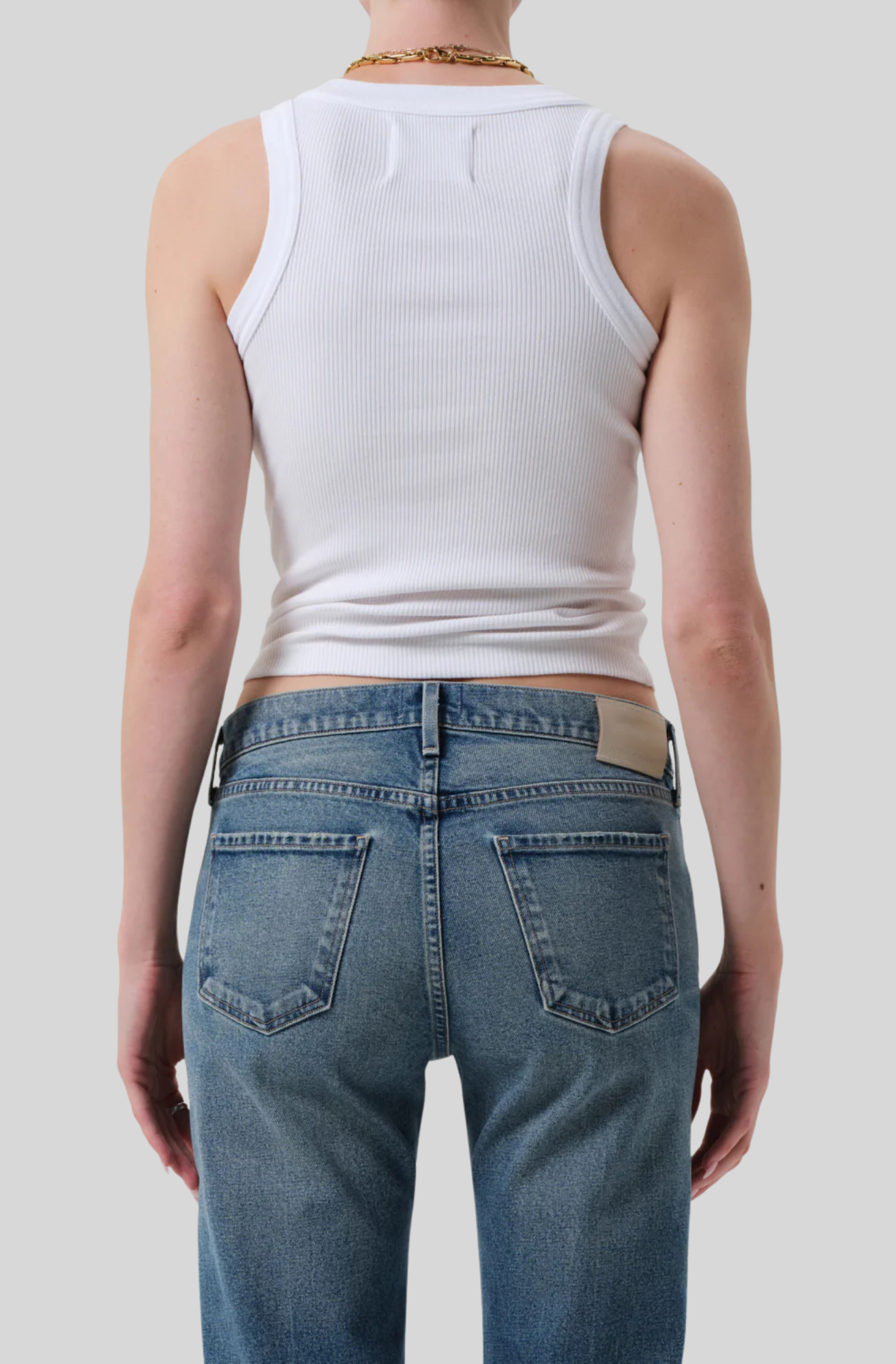 ISABEL RIB TANK - WHITE