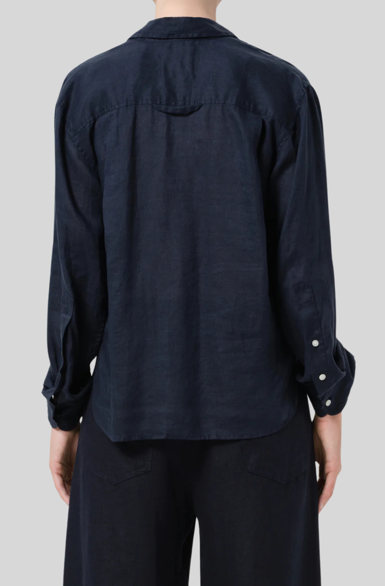 KAYLA SHRUNKEN LINEN SHIRT