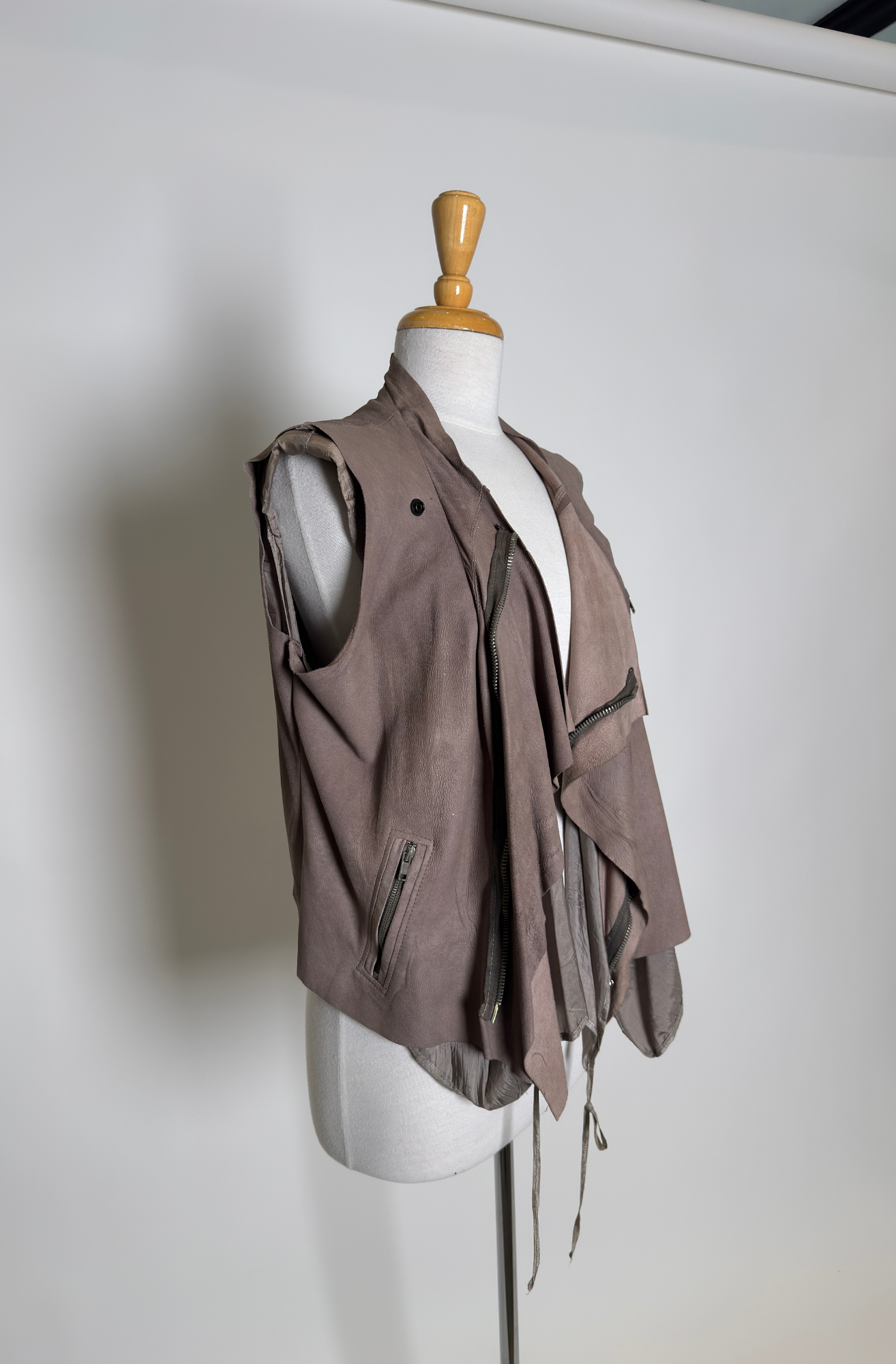 RICK OWENS ZIPPERED VEST