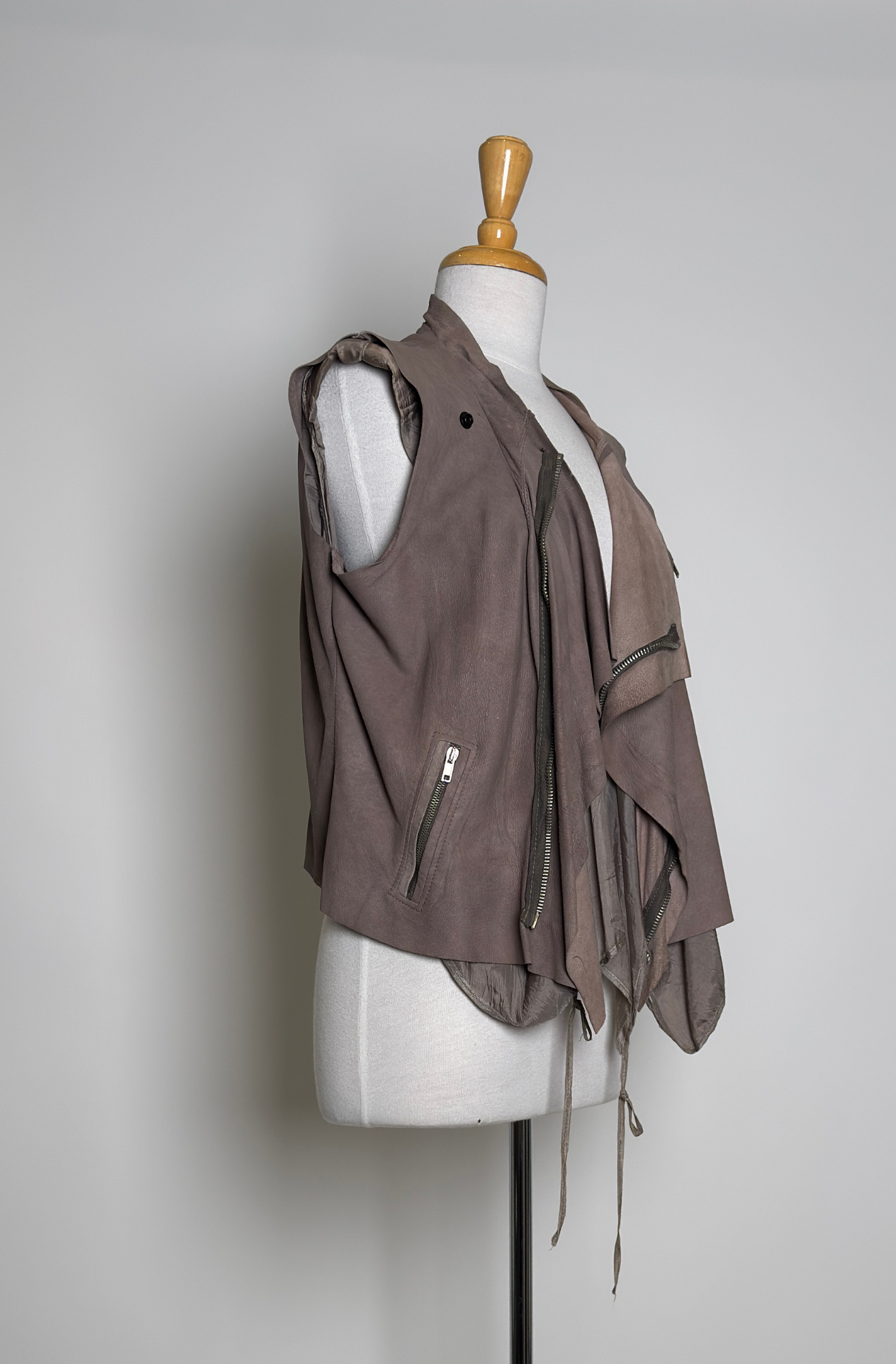 RICK OWENS ZIPPERED VEST