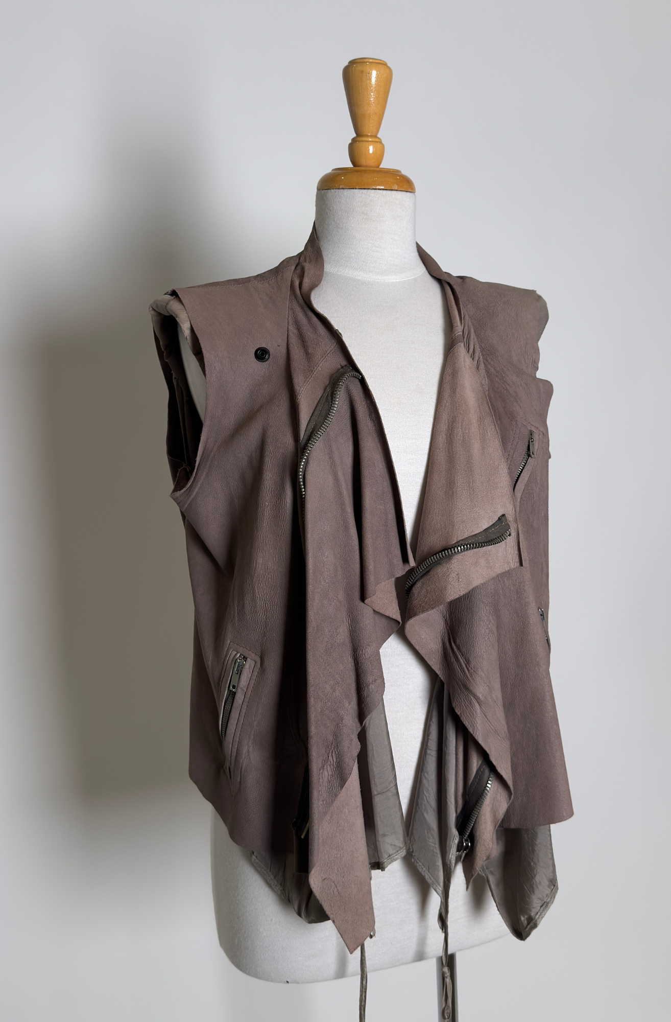 RICK OWENS ZIPPERED VEST
