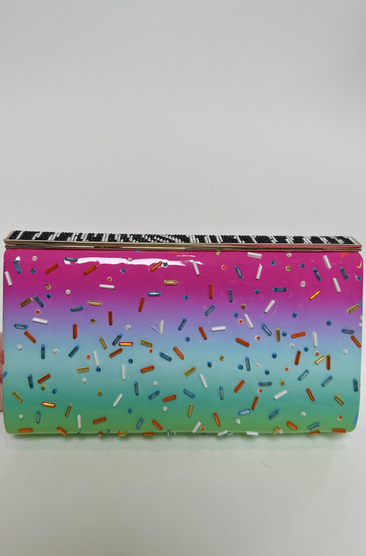 JIMMY CHOO X ROB PRUITT COLLAB - SPRINKLE CLUTCH