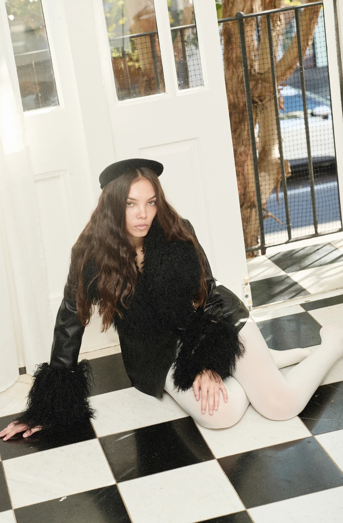 BETTY LEATHER JACKET BLACK