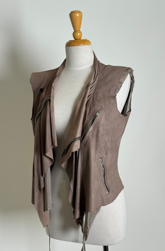 RICK OWENS ZIPPERED VEST