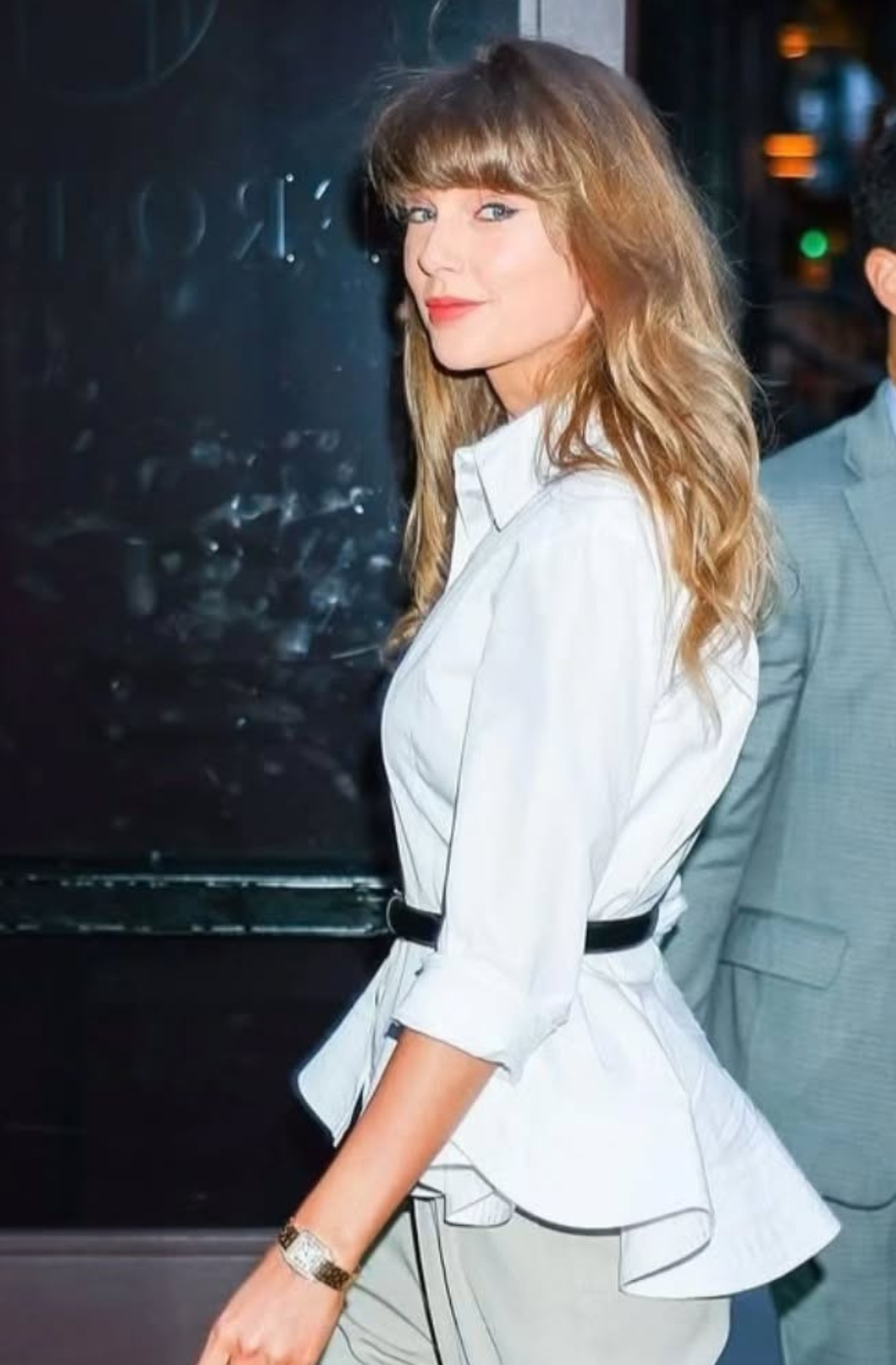 POPLIN PEPLUM SHIRT