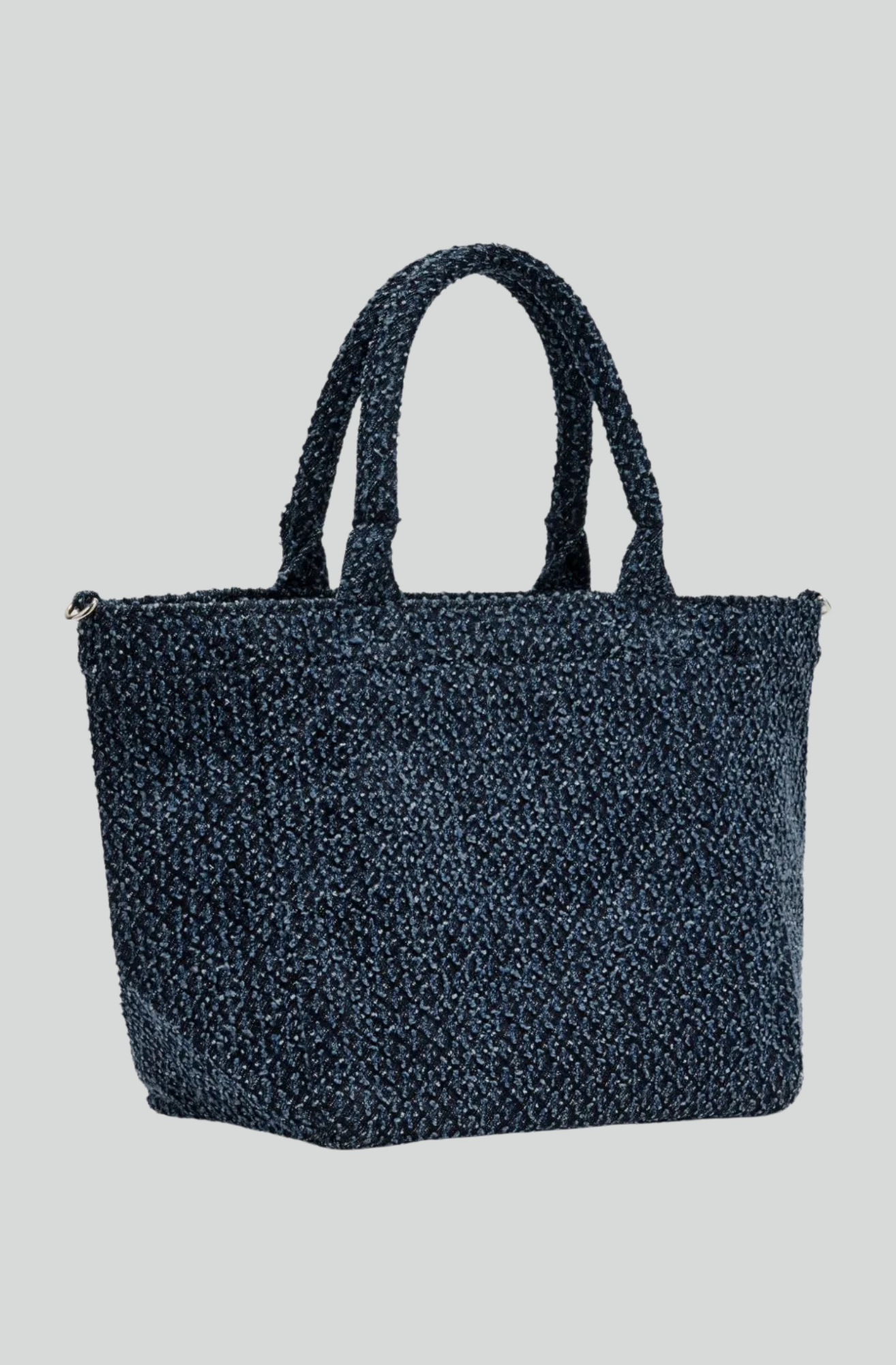 SMALL TRAPEZE SHOPPER BEAR TWEED DENIM