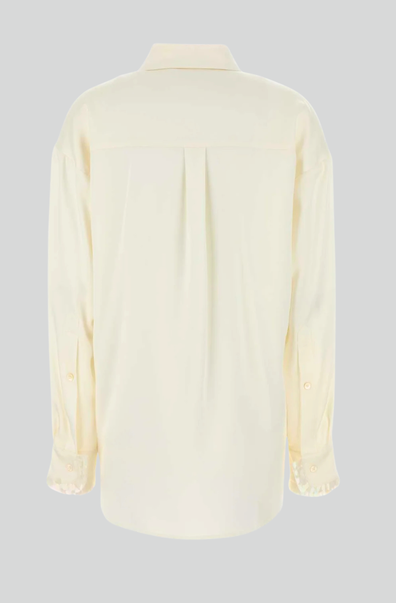 EMB CUFF SATIN TOP