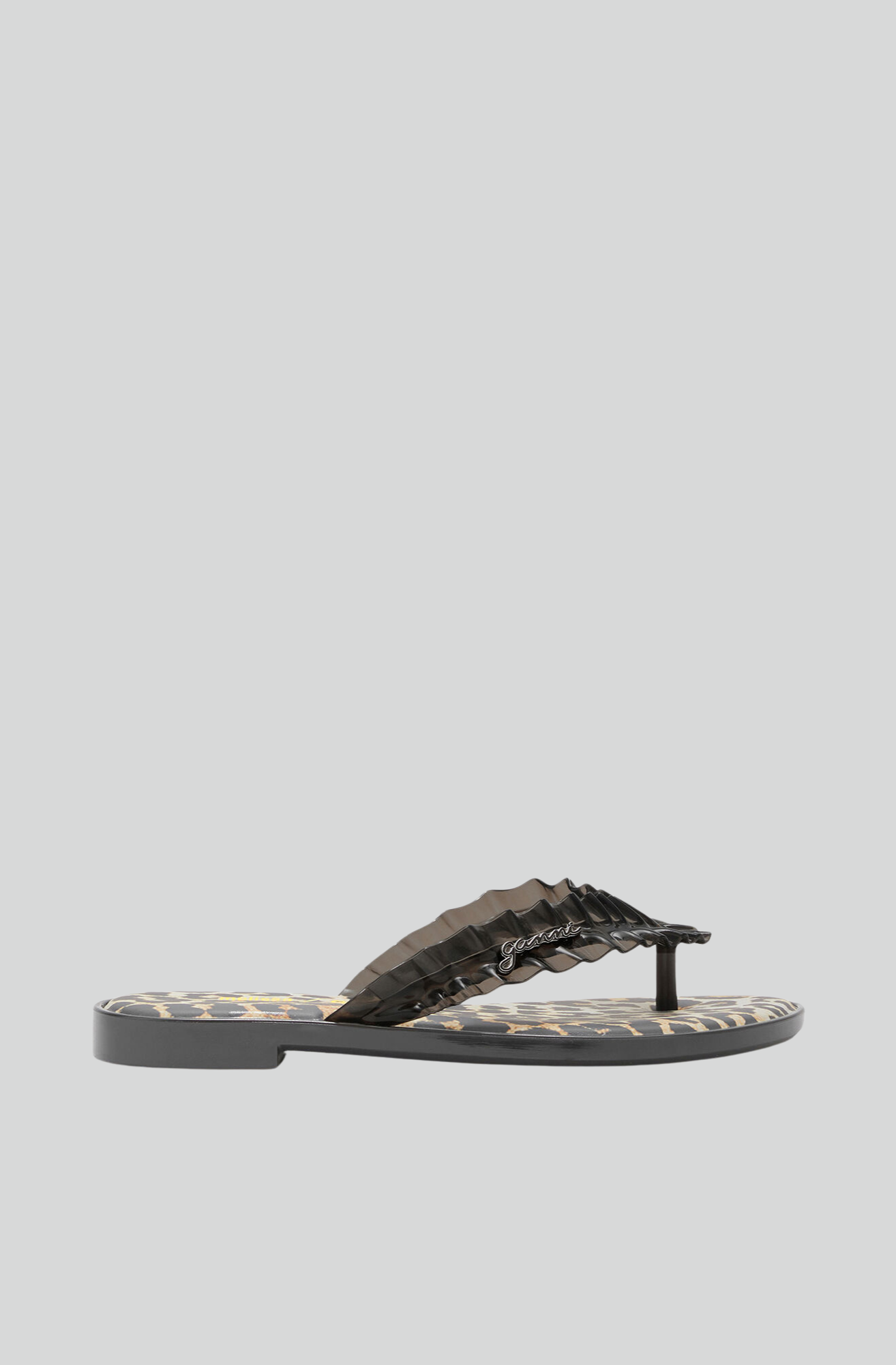 MELISSA X GANNI FLIP FLOP LEOPARD