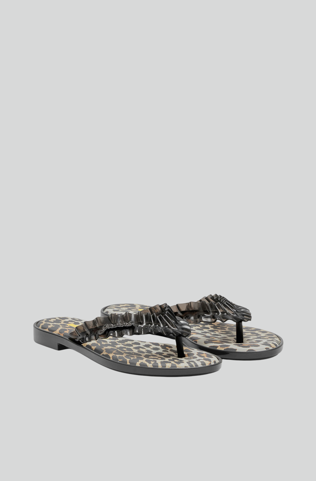 MELISSA X GANNI FLIP FLOP LEOPARD