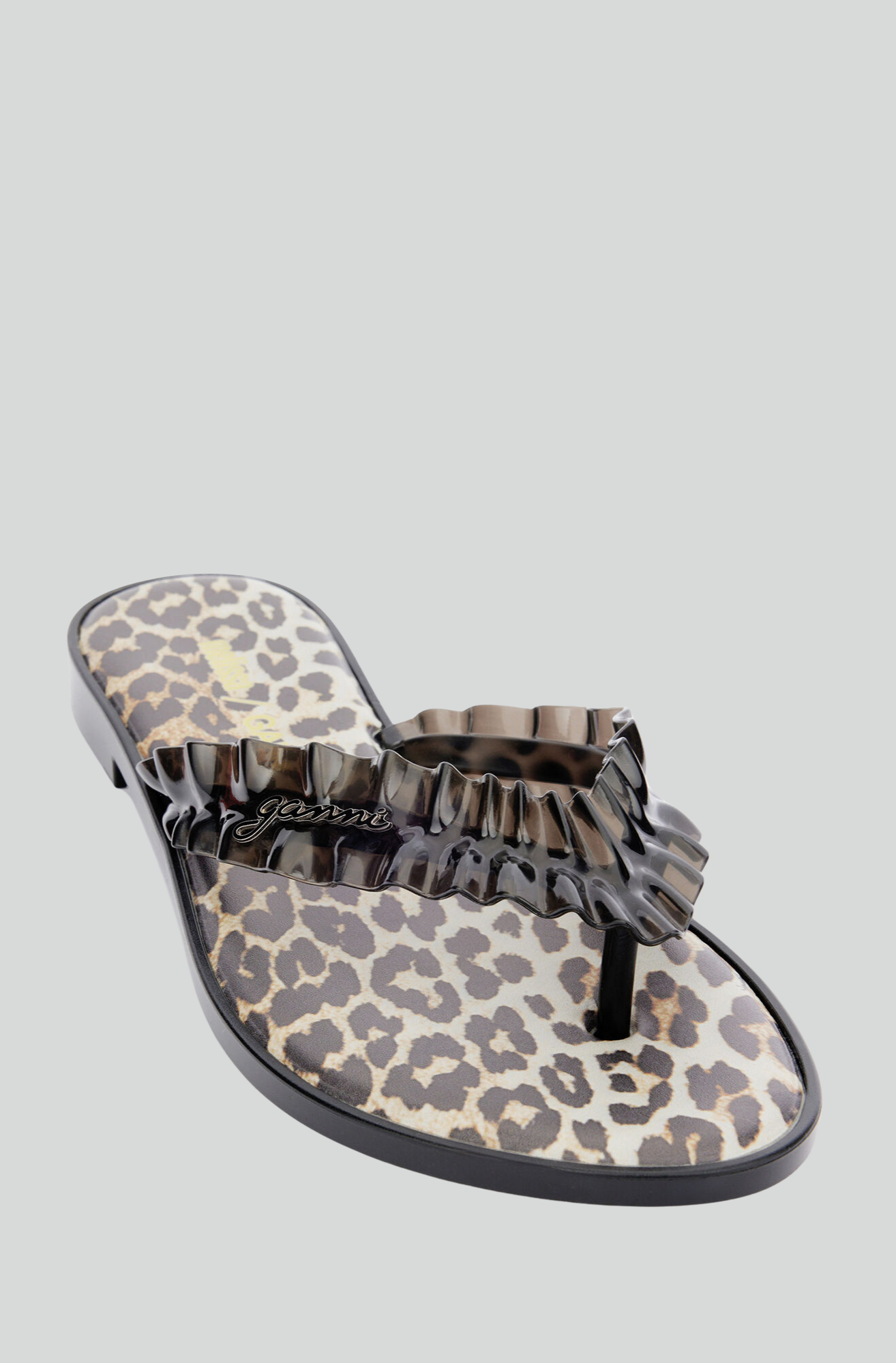 MELISSA X GANNI FLIP FLOP LEOPARD