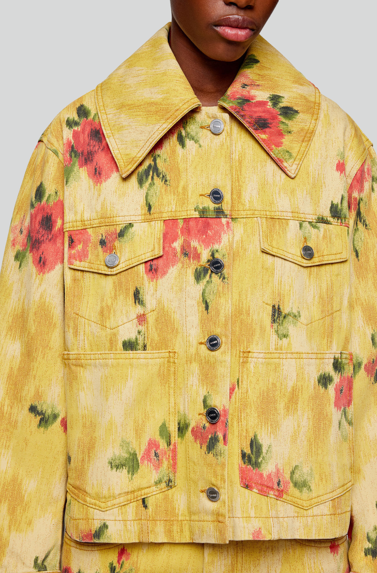 PRINT DENIM JACKET