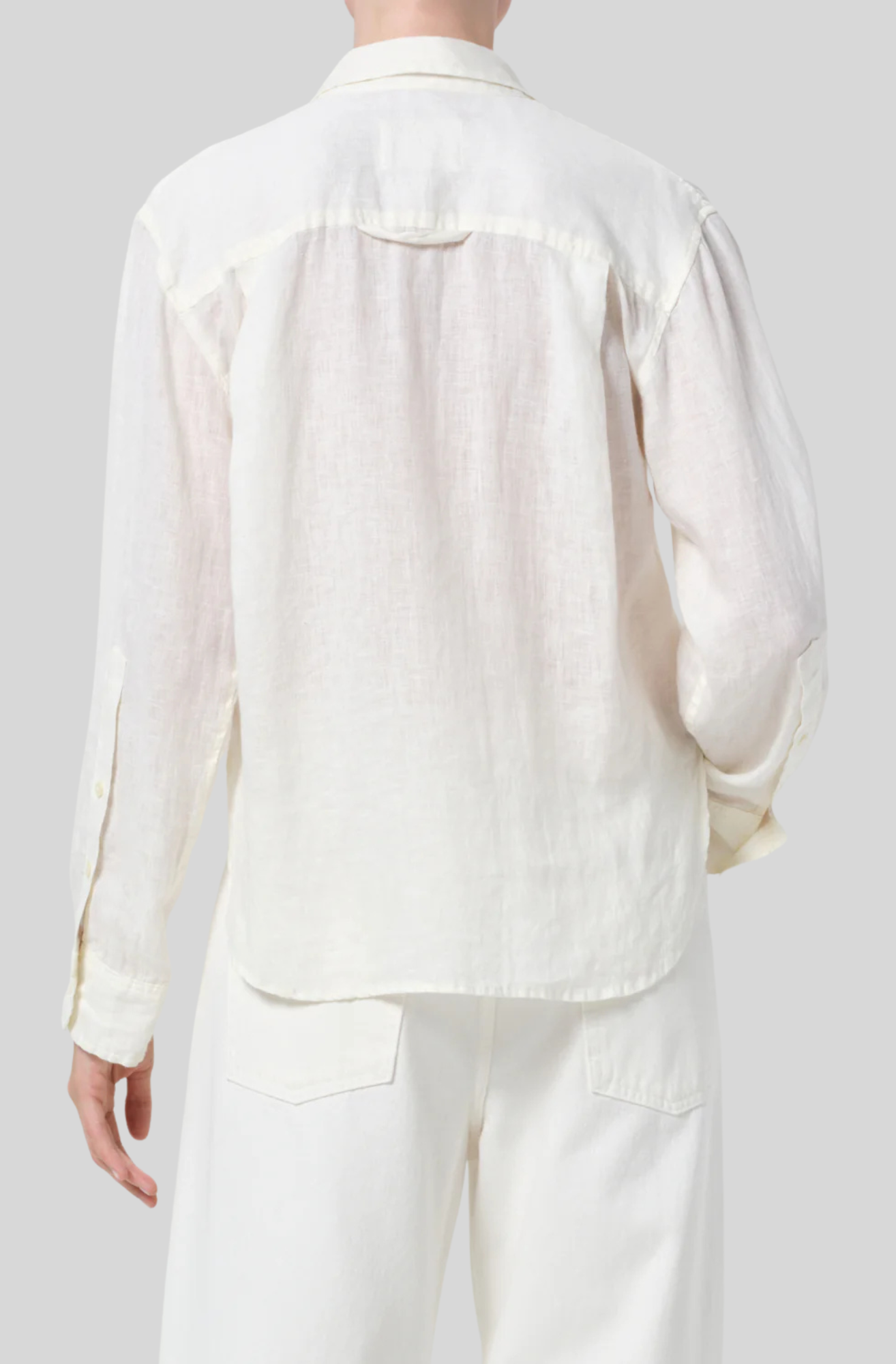 KAYLA SHRUNKEN LINEN SHIRT
