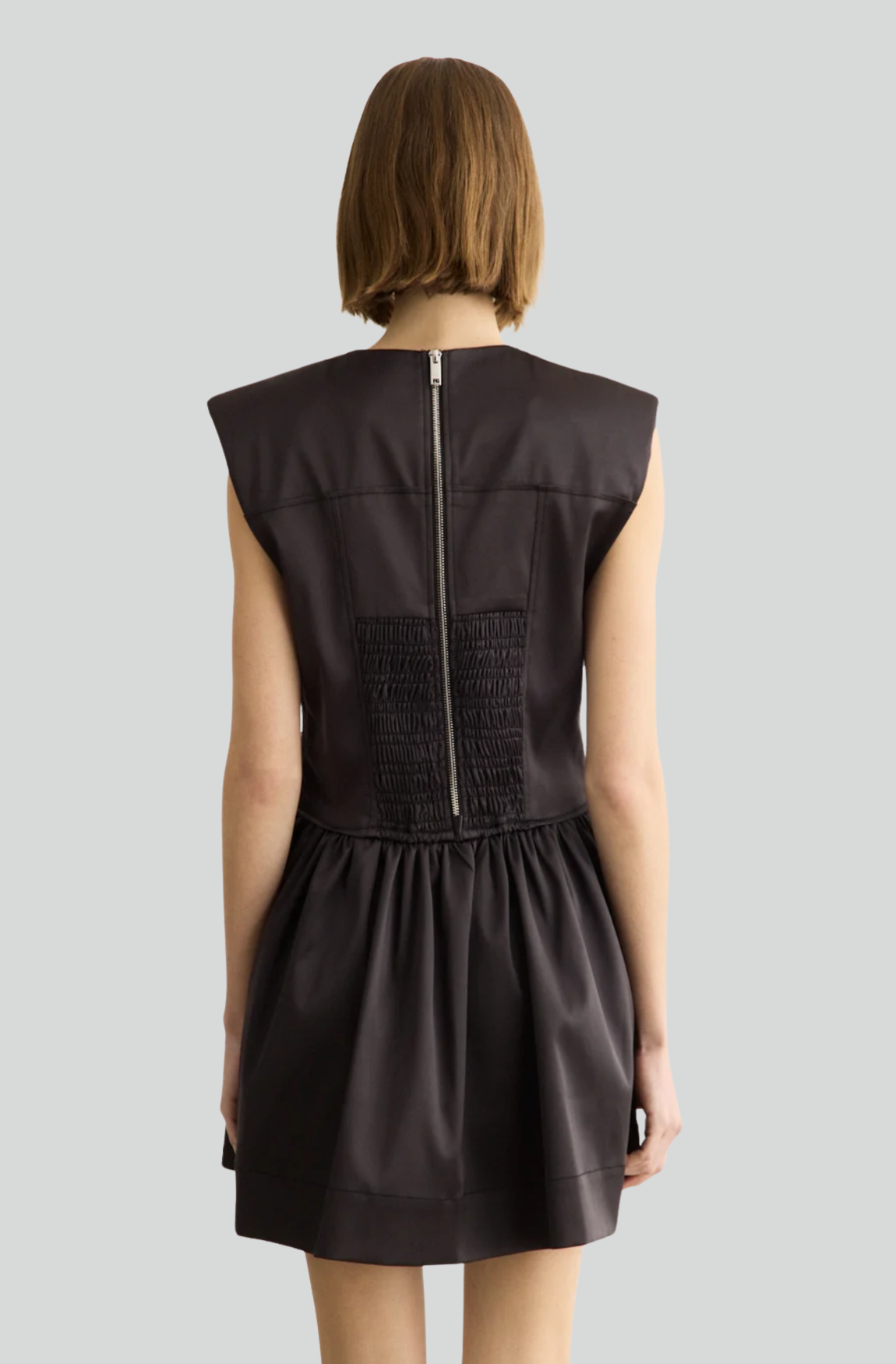 DOUBLE SATIN CORSET MINI DRESS
