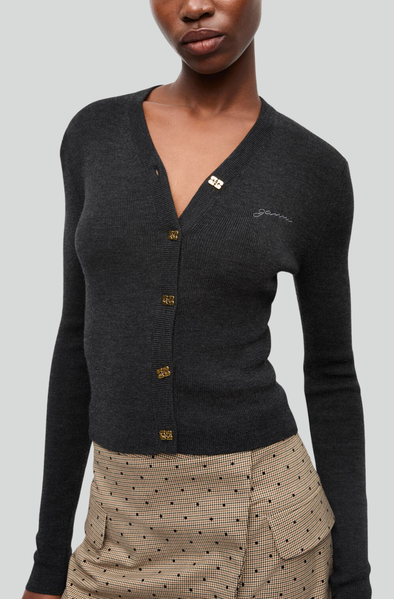 MINI RIBBED MERINO CARDIGAN