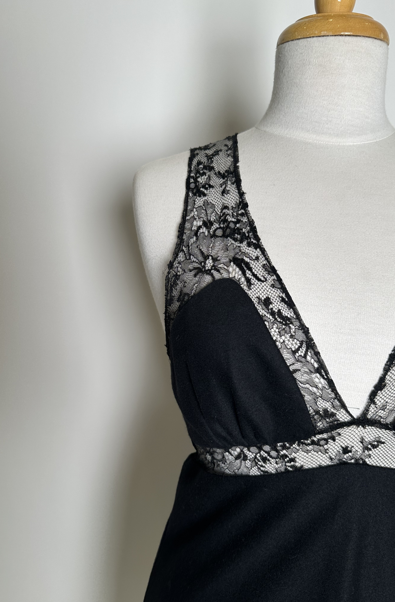 VANESSA BRUNO LACE TRIM SLIP DRESS