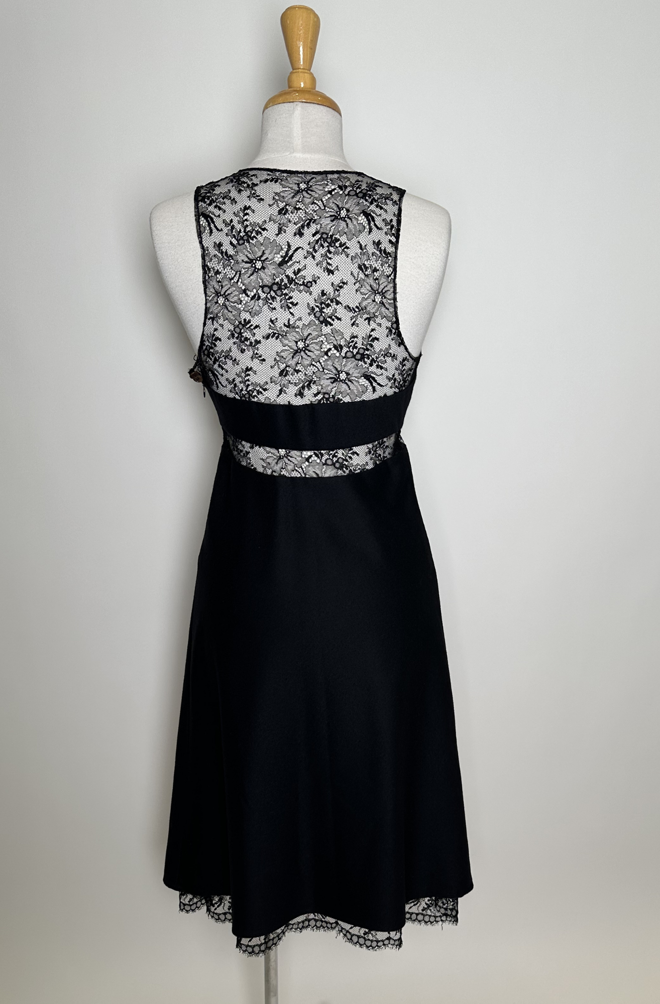 VANESSA BRUNO LACE TRIM SLIP DRESS