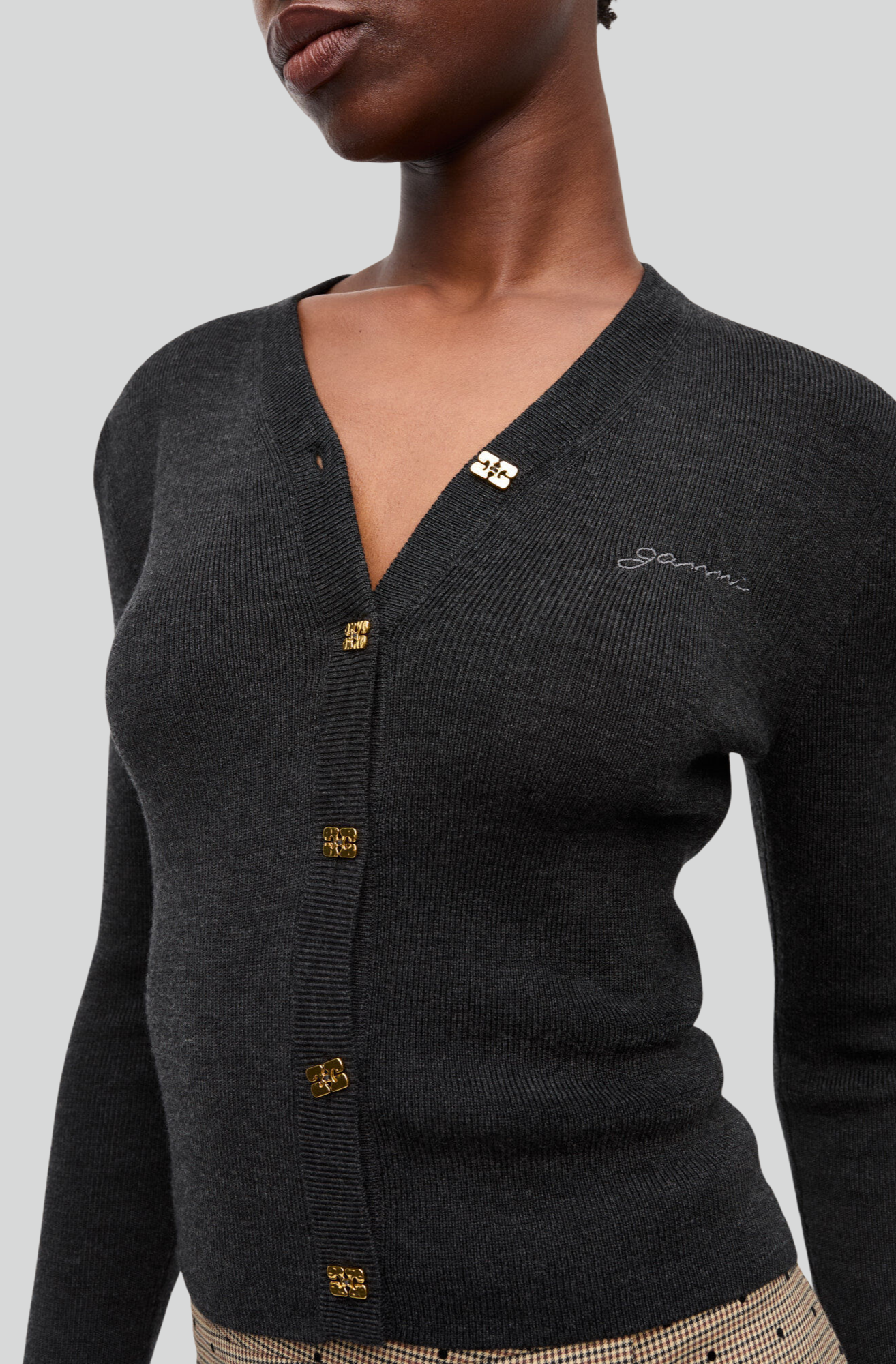 MINI RIBBED MERINO CARDIGAN