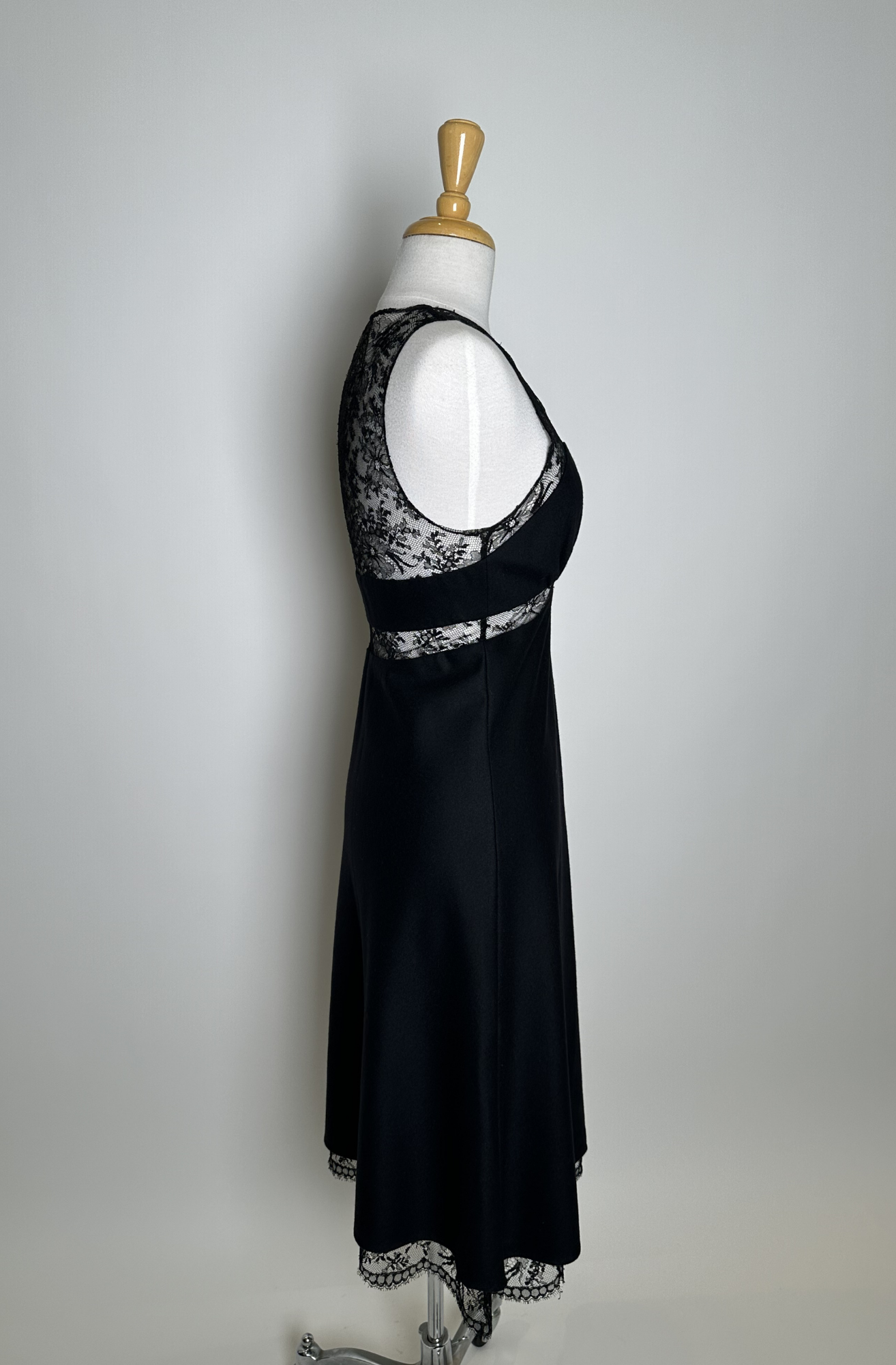 VANESSA BRUNO LACE TRIM SLIP DRESS