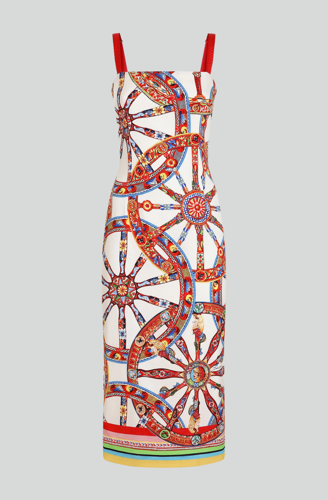 CARRETTO-PRINT CHARMEUSE DRESS