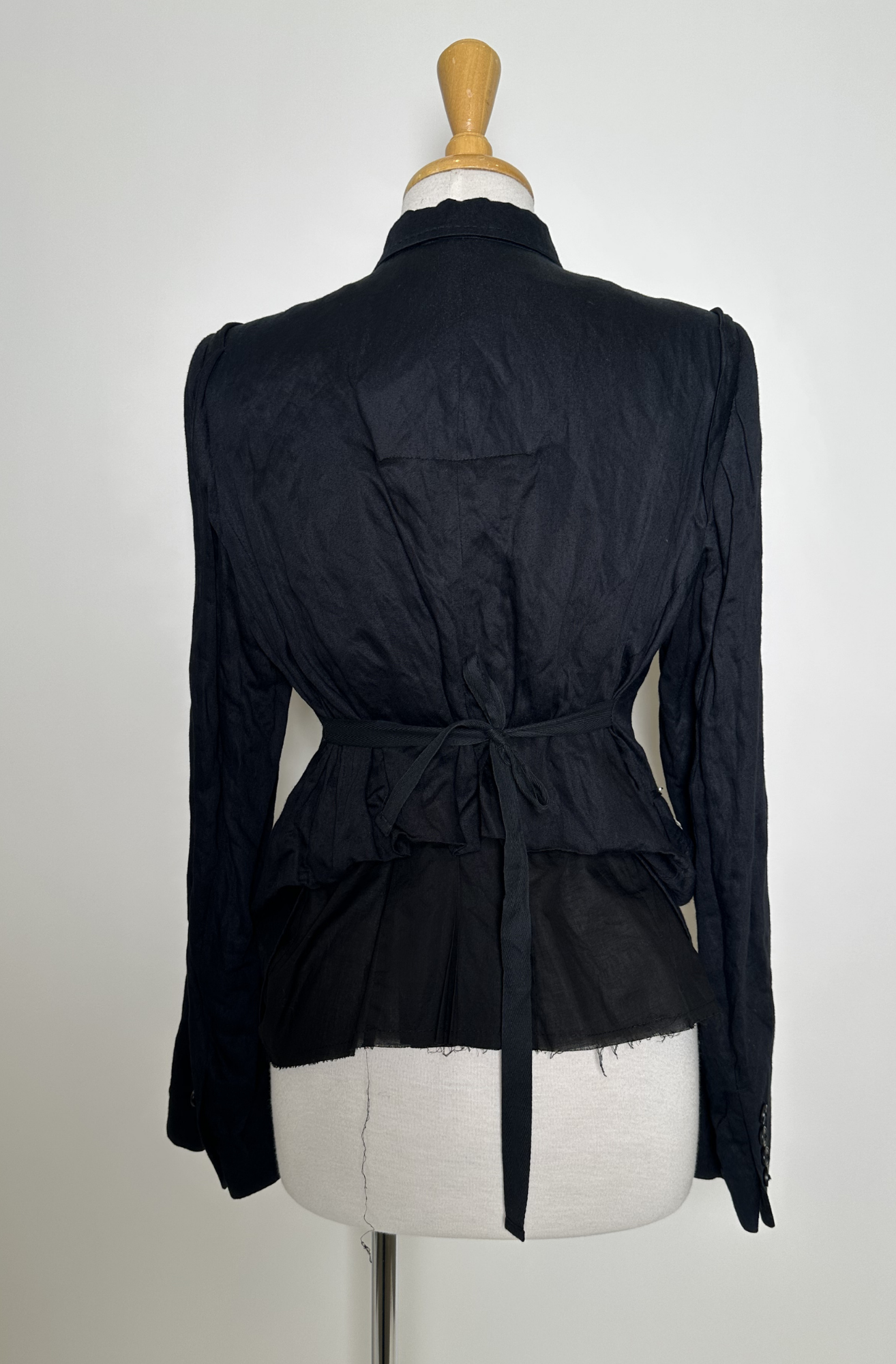 ANN DEMEULEMEESTER EMBELLISHED DRAPED JACKET