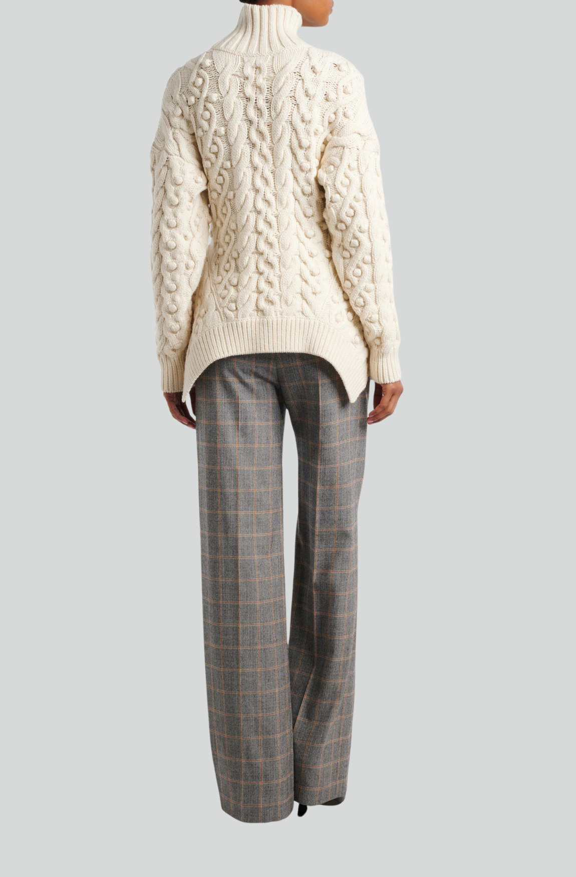 TAILORED CHECKED SLIM PANTS