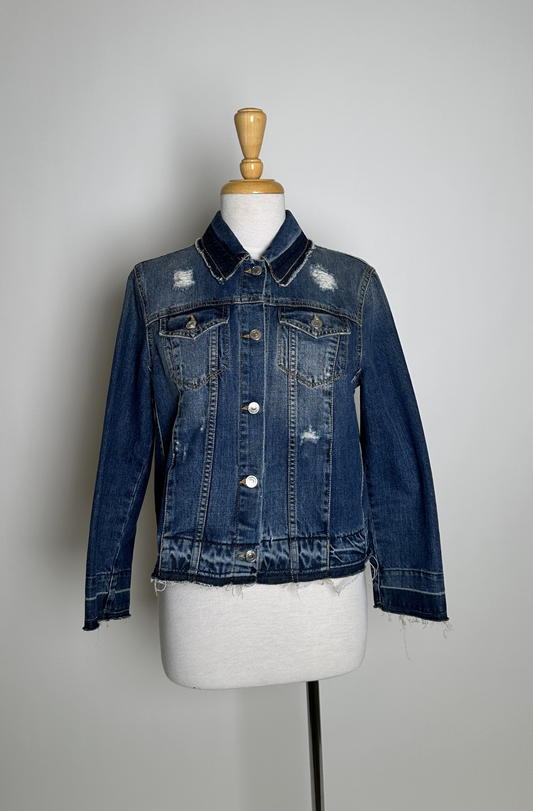 MSGM EMBELLISHED DENIM JACKET