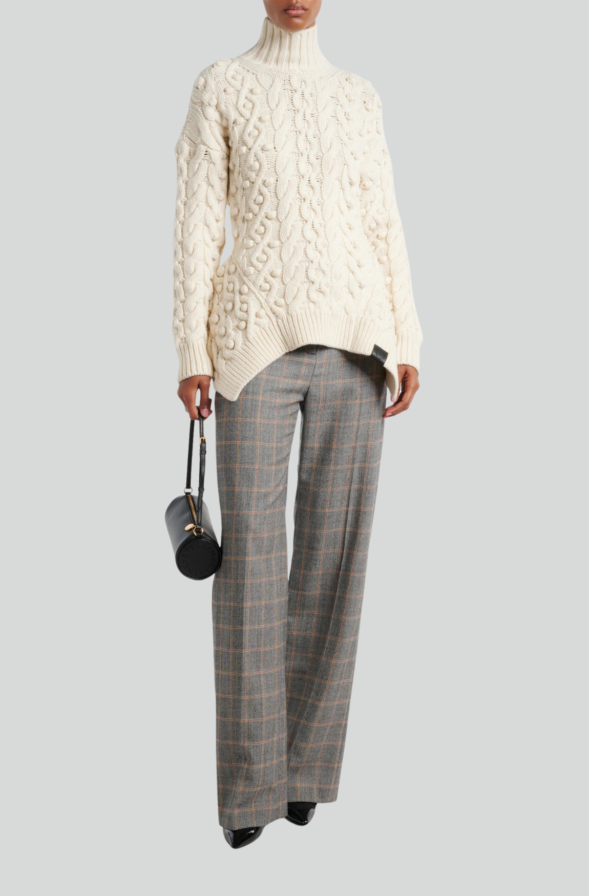 TAILORED CHECKED SLIM PANTS
