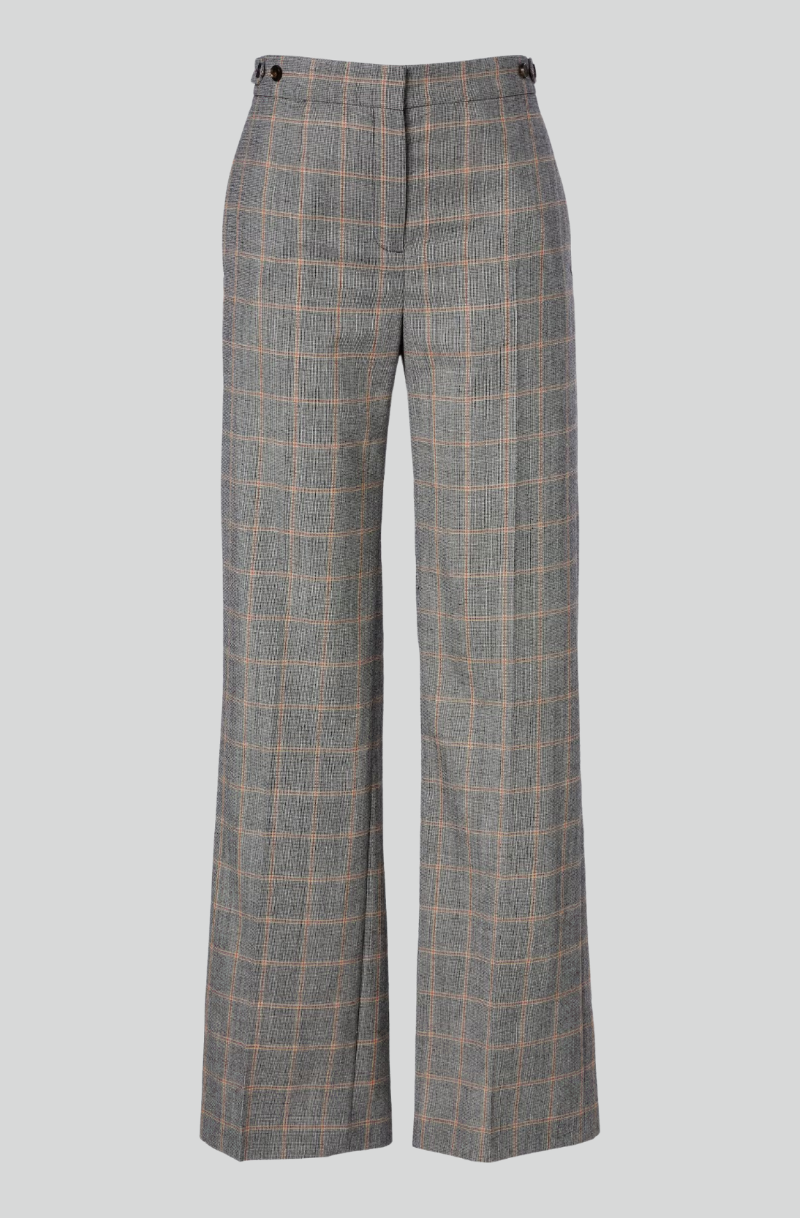 TAILORED CHECKED SLIM PANTS