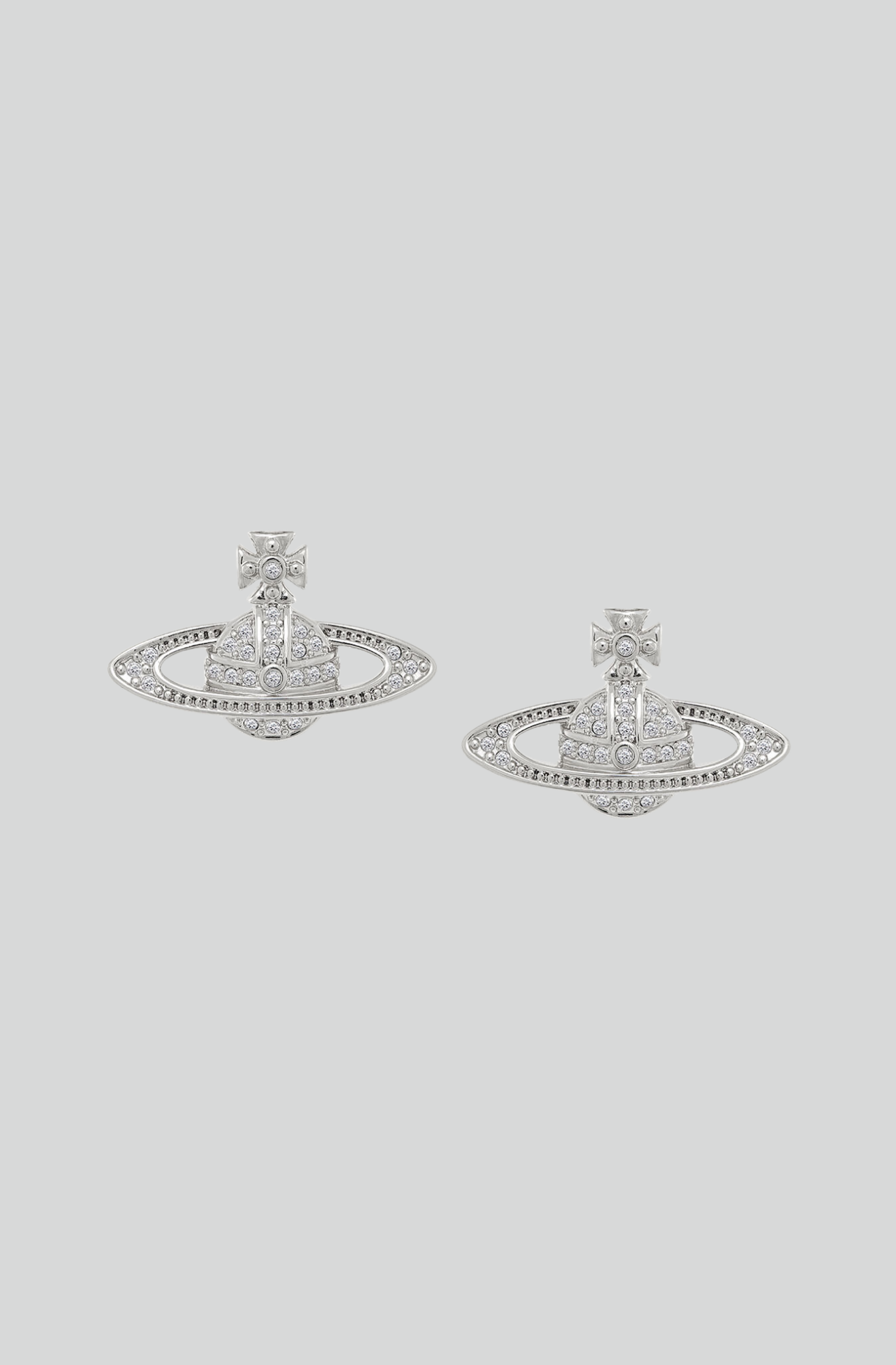 CARMELA BAS RELIEF EARRINGS - SILVER
