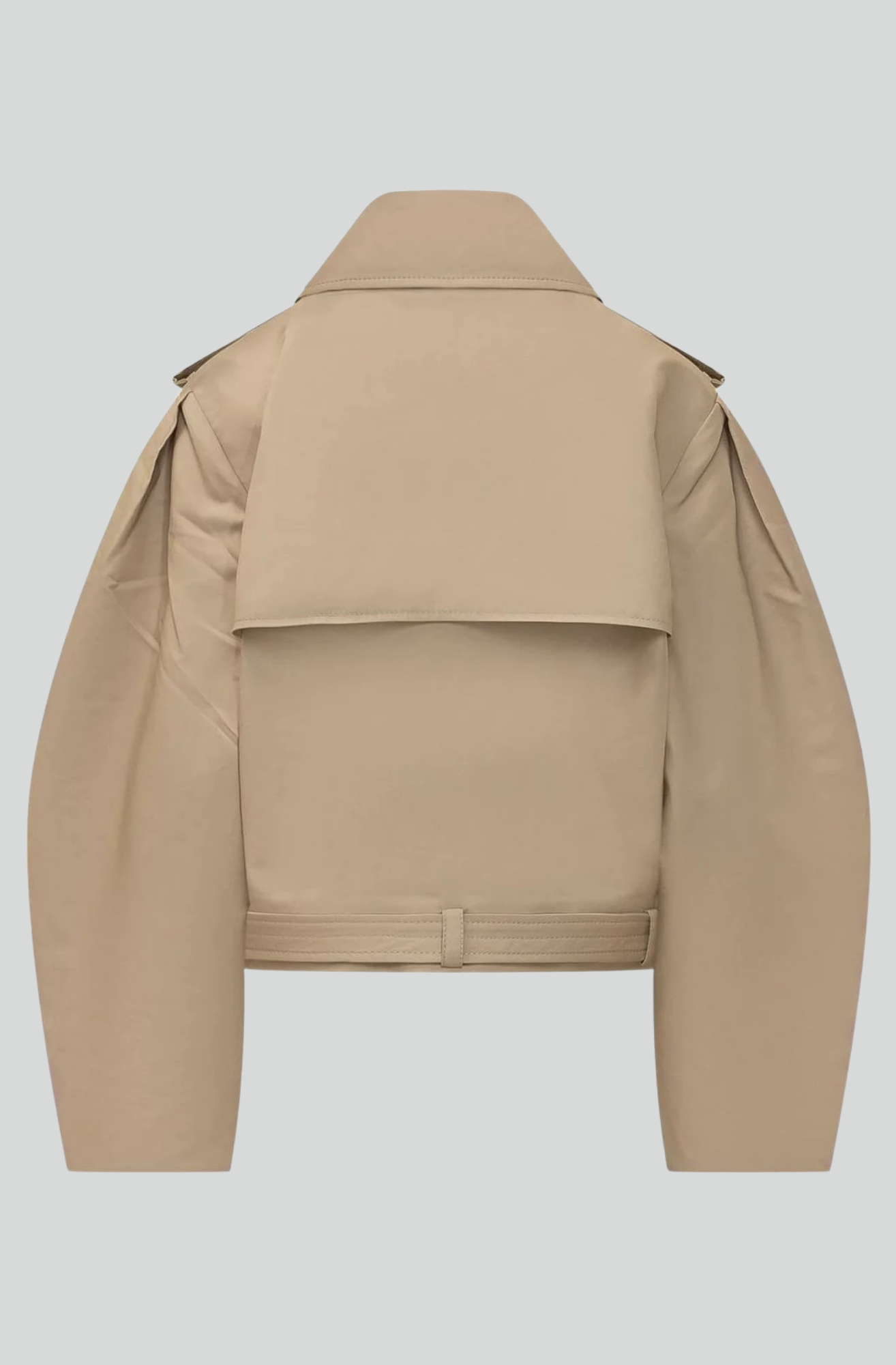 DOUBLE COTTON BELTED JACKET