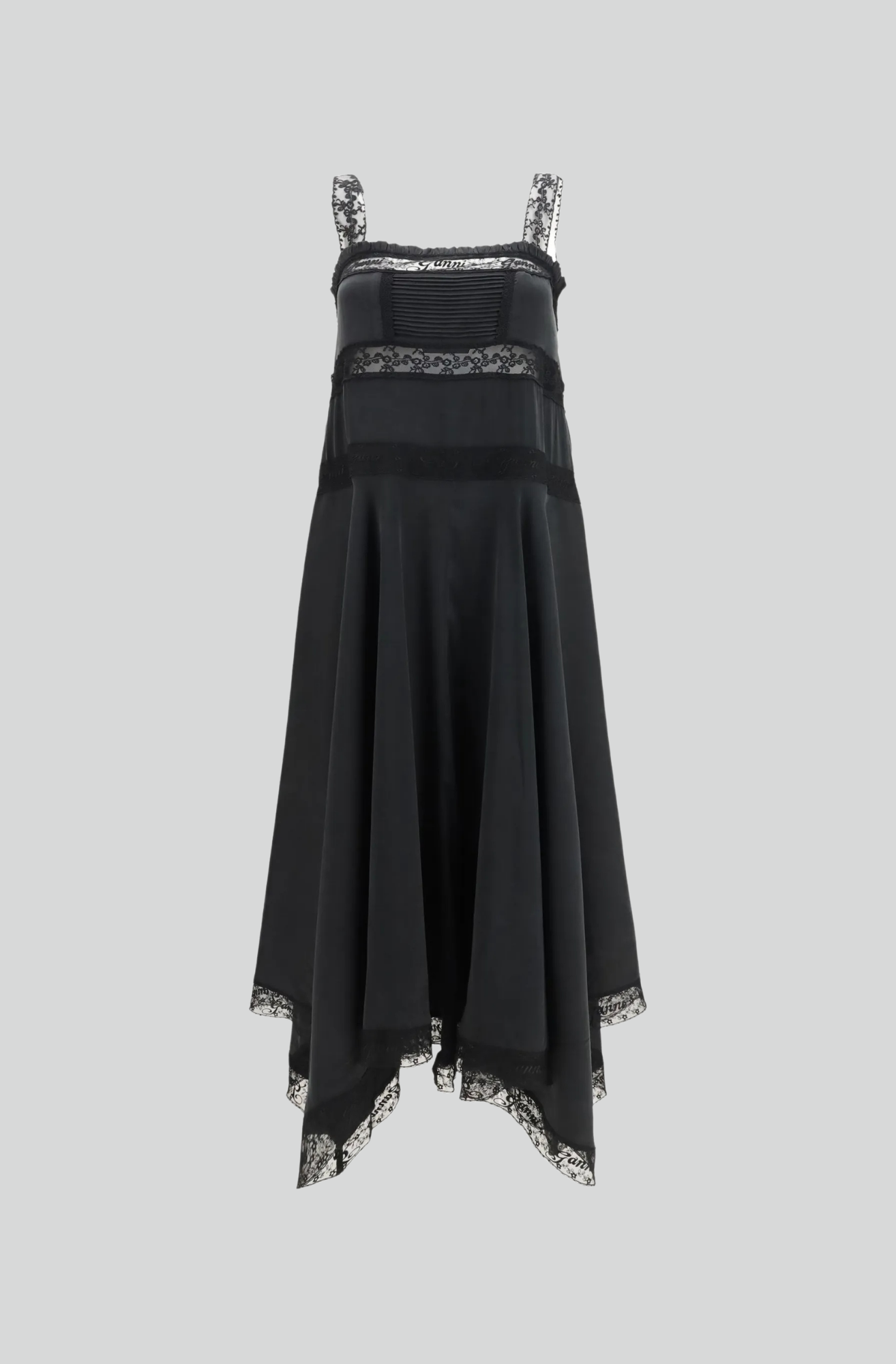 SANDWASHED SILK SATIN LONG SLIP DRESS