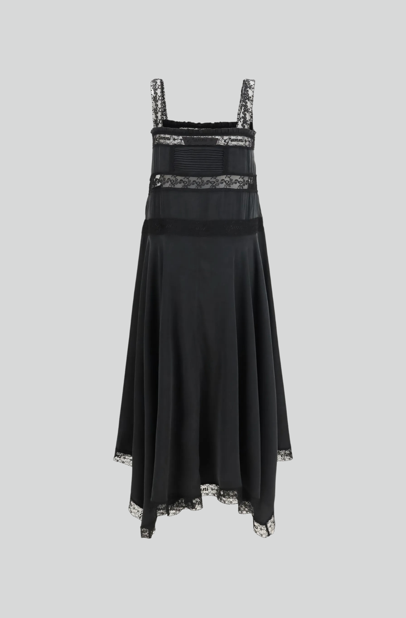 SANDWASHED SILK SATIN LONG SLIP DRESS