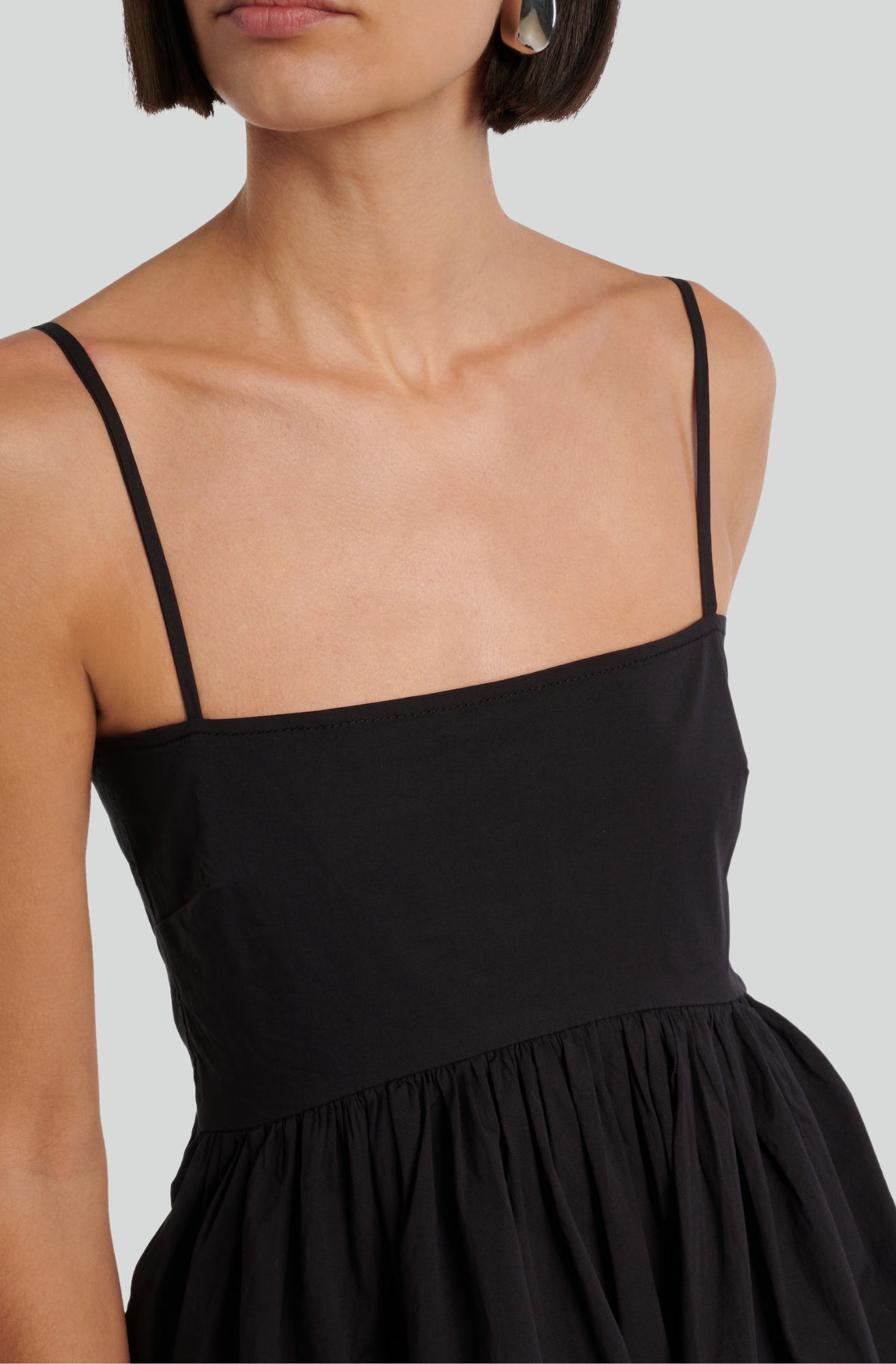 GANNI Black Mini Frill Dress ELLEPTYLTD GANNI Black Mini Frill Dress ELLEPTYLTD