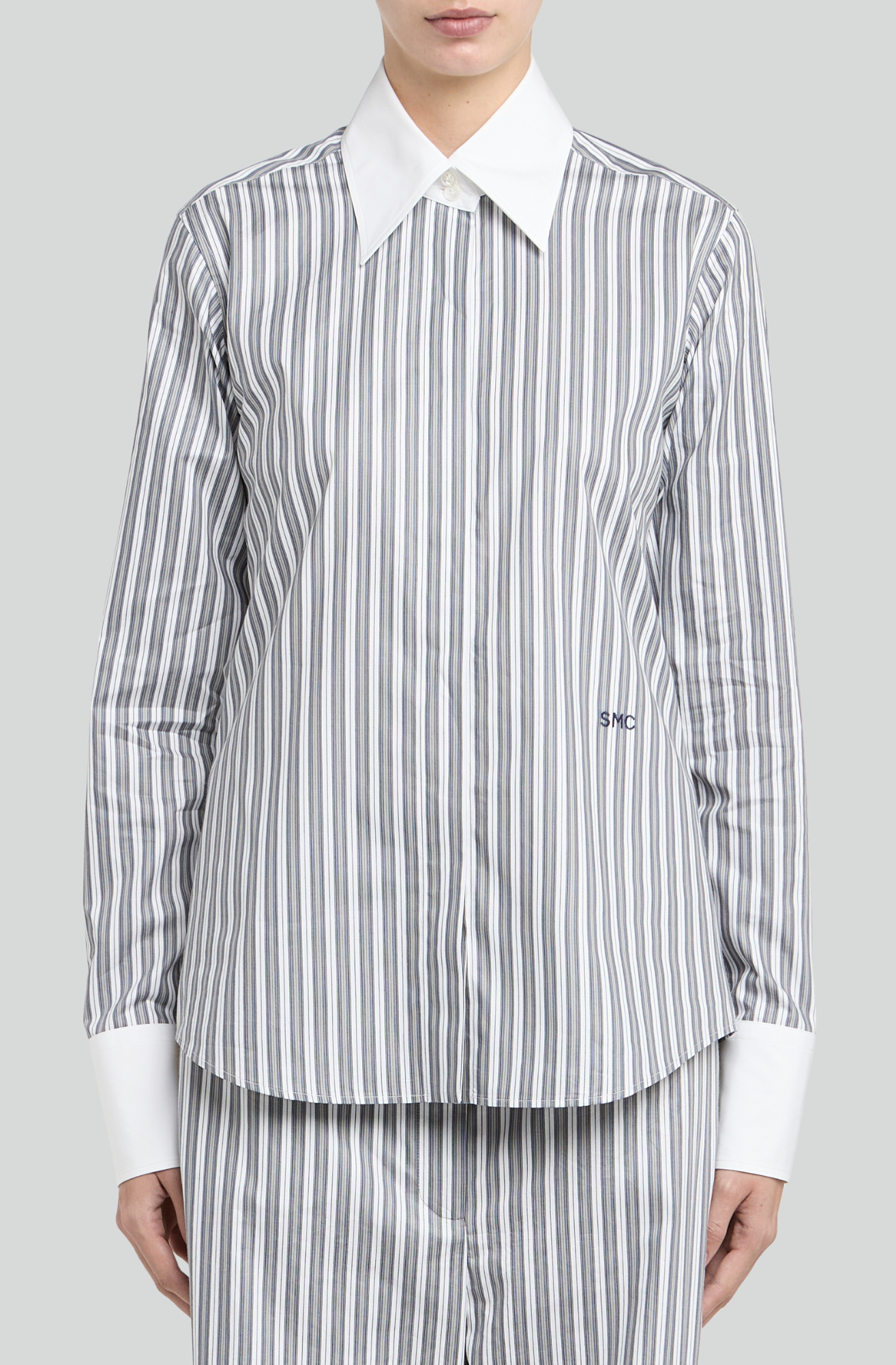 COTTON PINSTRIPE SHIRT