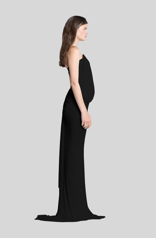 Natural Drape Gown - Black