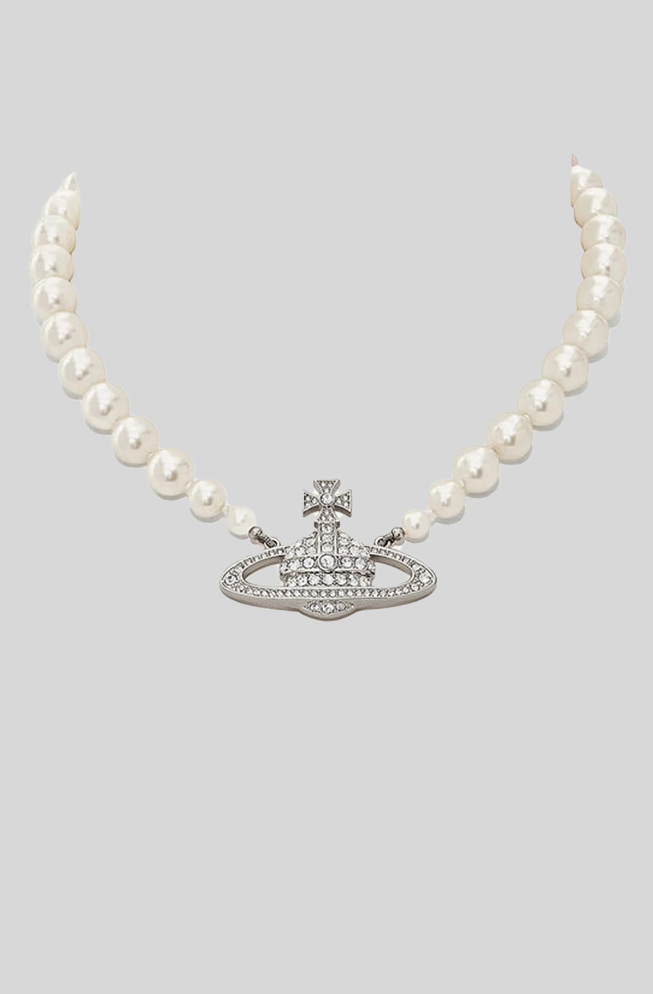 ONE ROW BAS RELIEF PEARL CHOKER