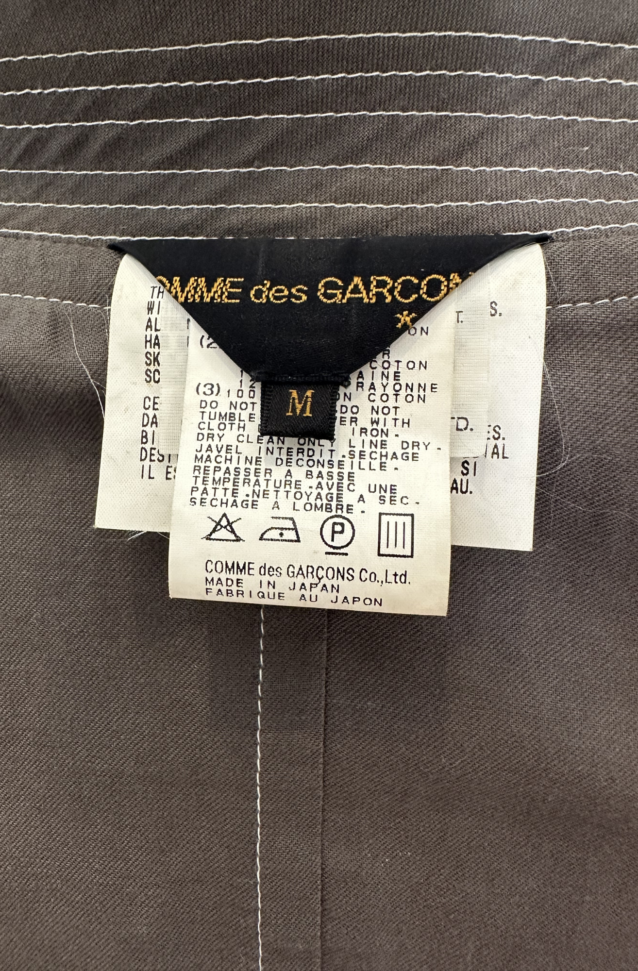 COMME DES GARCONS HOMME ONE SHOULDER JACKET